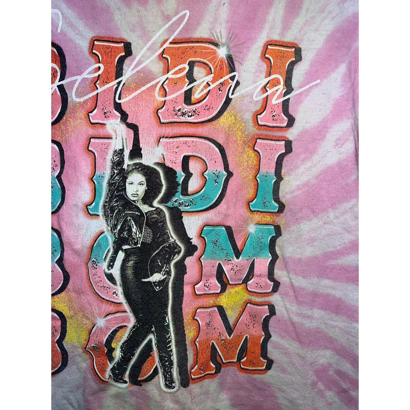 Vintage Womens Selena Crop Top Shirt Bidi Bom Music Tour Pink Tee M Size M / US 6-8 / IT 42-44 - 4 Thumbnail