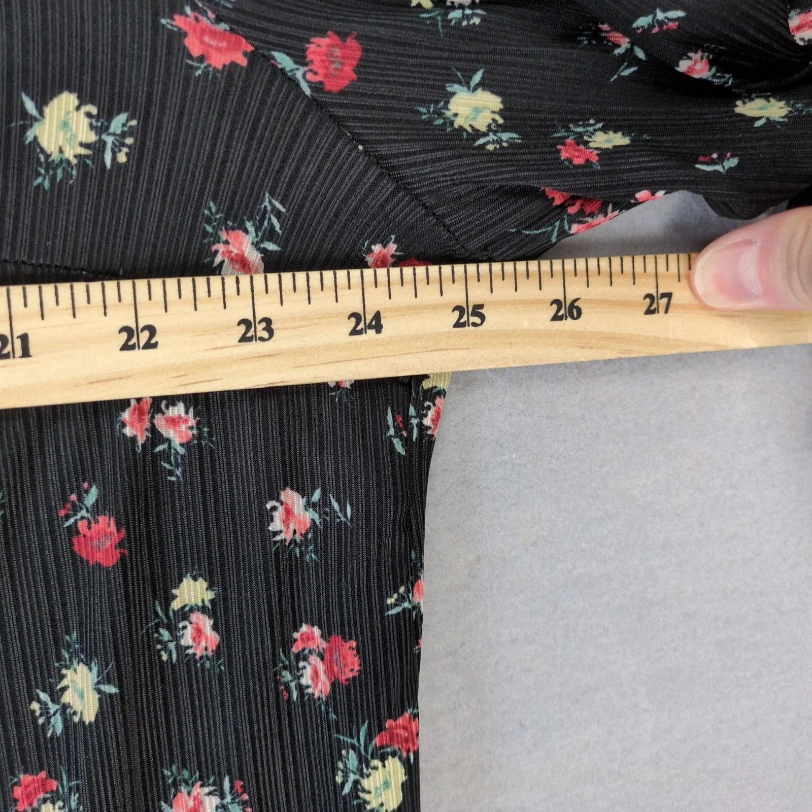 Other NWT Lane Bryant Black Floral Button Up Shirt Women's 26/28 Size 3XL / US 20-22 - 4 Thumbnail