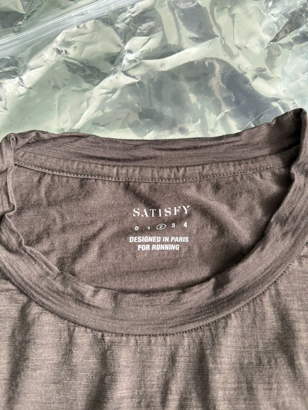 Satisfy Satisfy Cloud Merino Running Long Brown Wool Tee Shirt Size US M / EU 48-50 / 2 - 3 Thumbnail