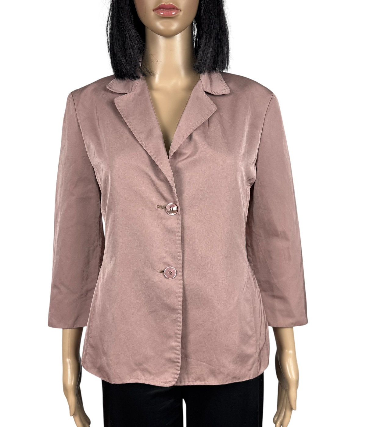 Max Mara Max Mara Powdery Polyester-Seta Blazer Sleeve 3/4 size US10 Size L / US 10 / IT 46 - 2 Thumbnail