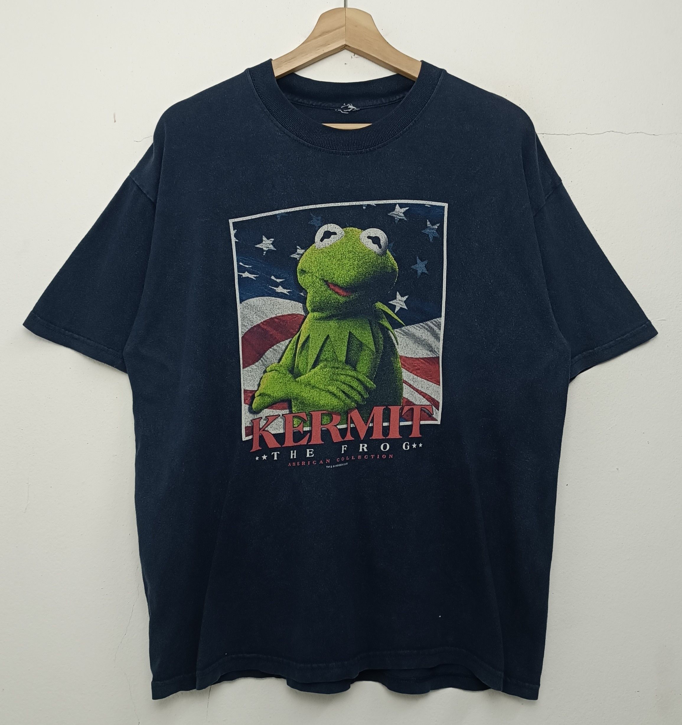Cartoon Network VINTAGE 2002 KERMIT THE FROG MUPPET ELMO SESAME VERY RARE Ts Size US L / EU 52-54 / 3 - 3 Thumbnail