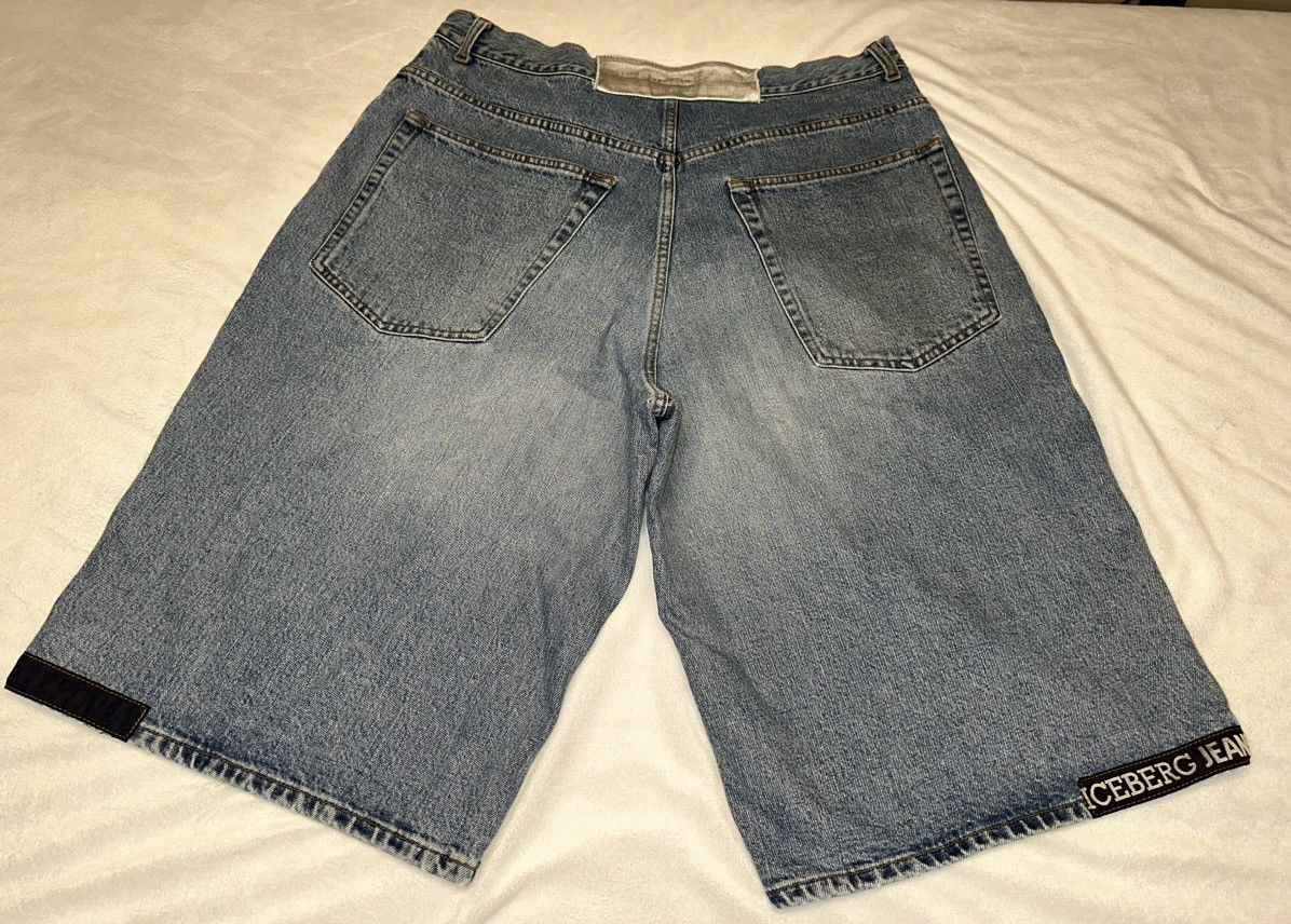Iceberg × Vintage VTG Iceberg Jean Shorts Mens 35x14 Made In Italy Size US 35 - 8 Thumbnail