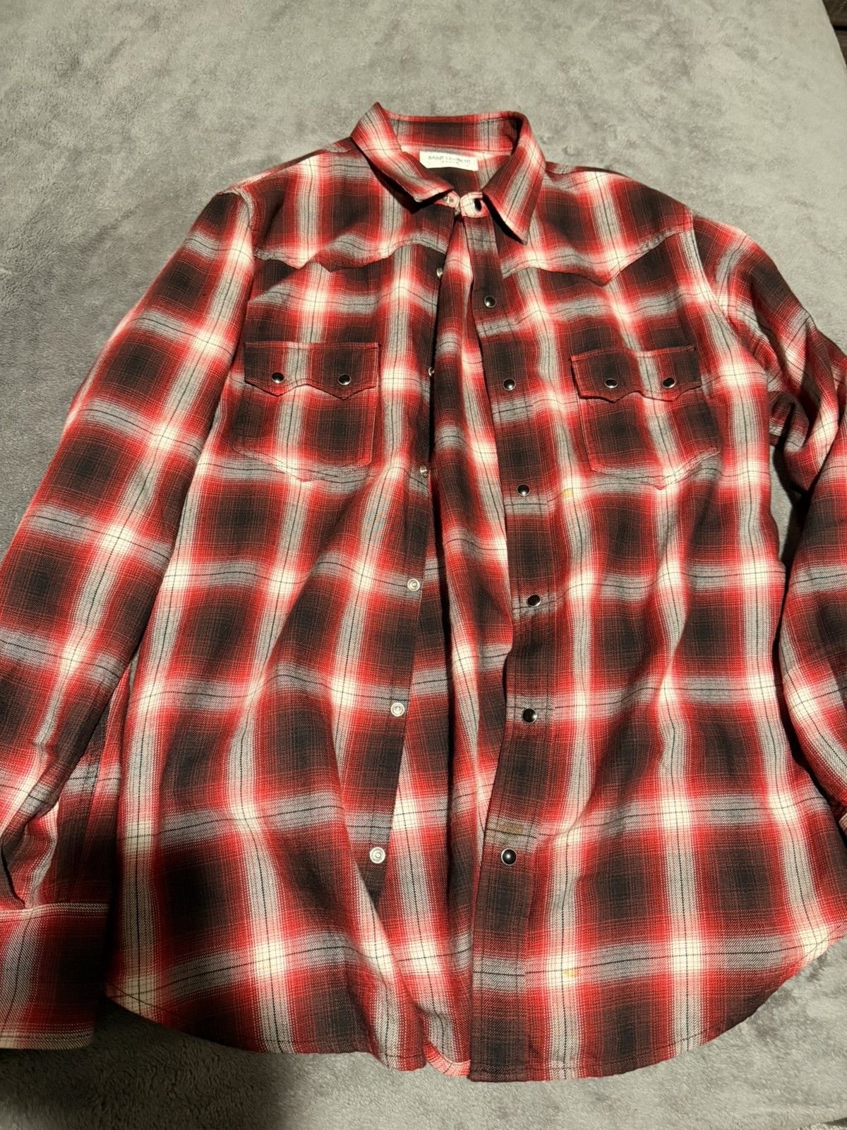 Saint Laurent Paris SLP SS16 “Surf Sound” Flannel Size US XL / EU 56 / 4 - 1 Thumbnail