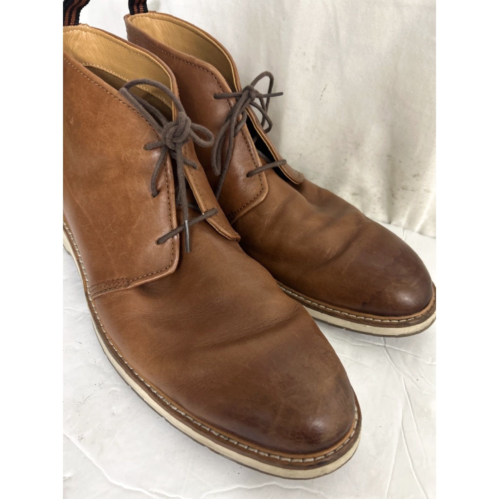 Cole Haan Cole Haan Grand Lace Up Chukka Boot Brown Leather Mens 11.5 M C33460 Size US 12 / EU 45 - 3 Thumbnail