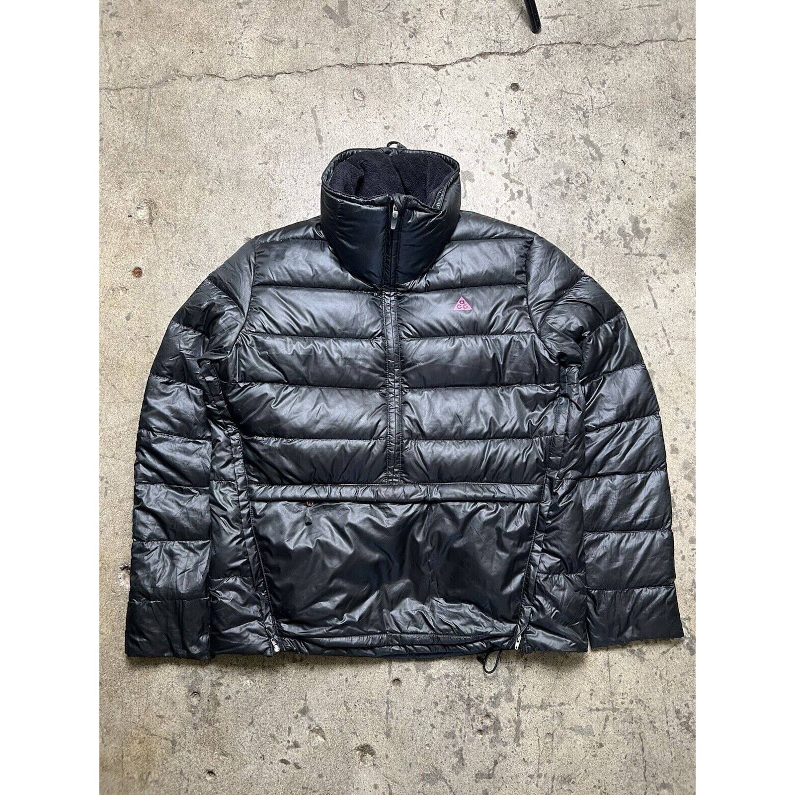 Nike ACG Outer Layer 3 Size L Womens Black 3/4 Zip Down