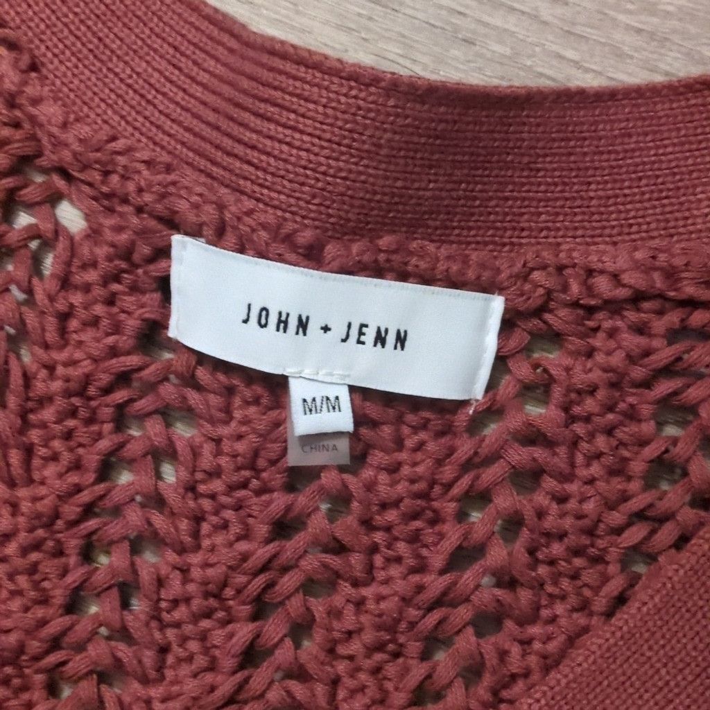 Other John + Jenn Brown Oversized Crop knit Chunky Cardigan Sz Med Size M / US 6-8 / IT 42-44 - 2 Thumbnail
