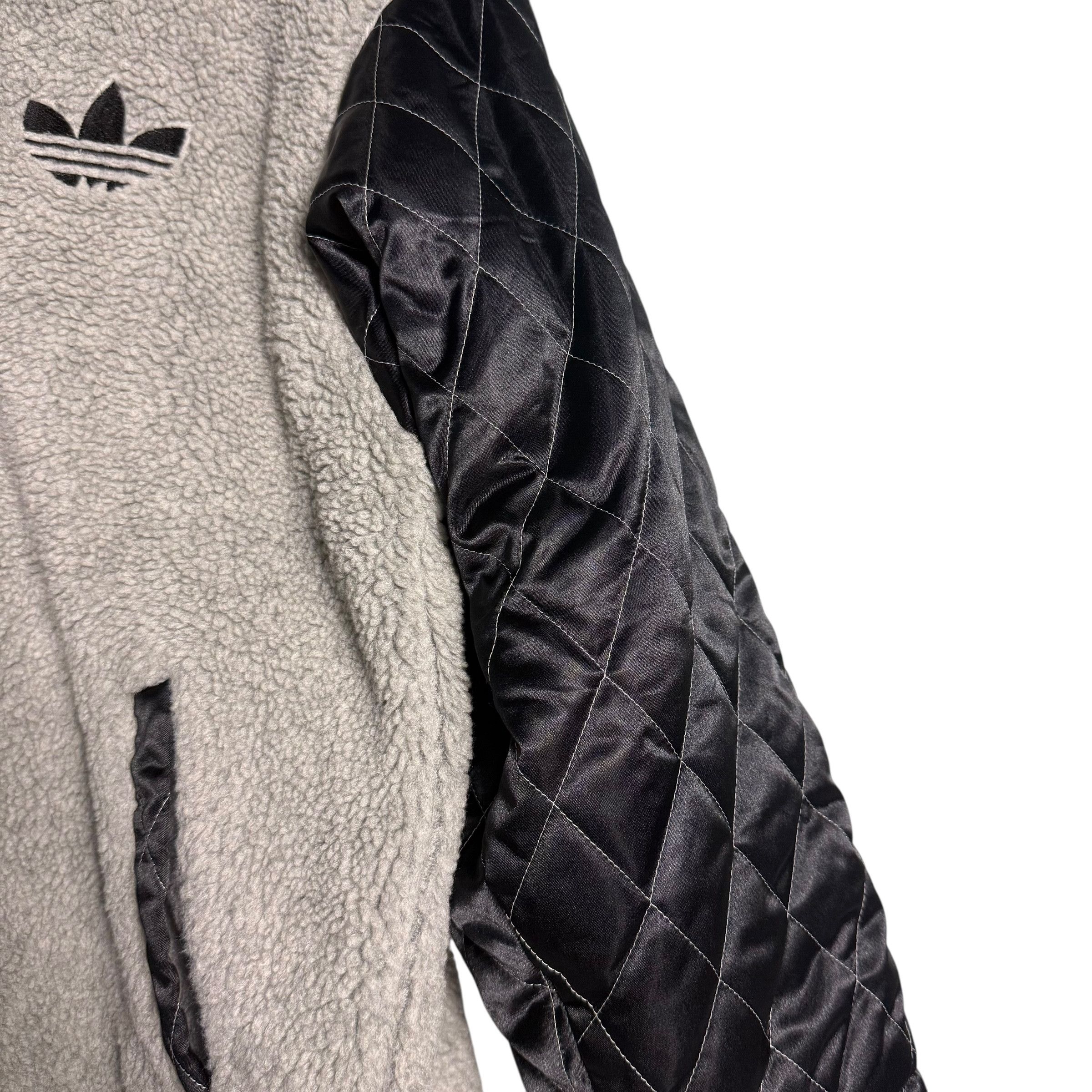Adidas 🔥RARE🔥Vintage Adidas Trefoil Big Logo Fleece Hoodie Jacket Size US M / EU 48-50 / 2 - 5 Thumbnail