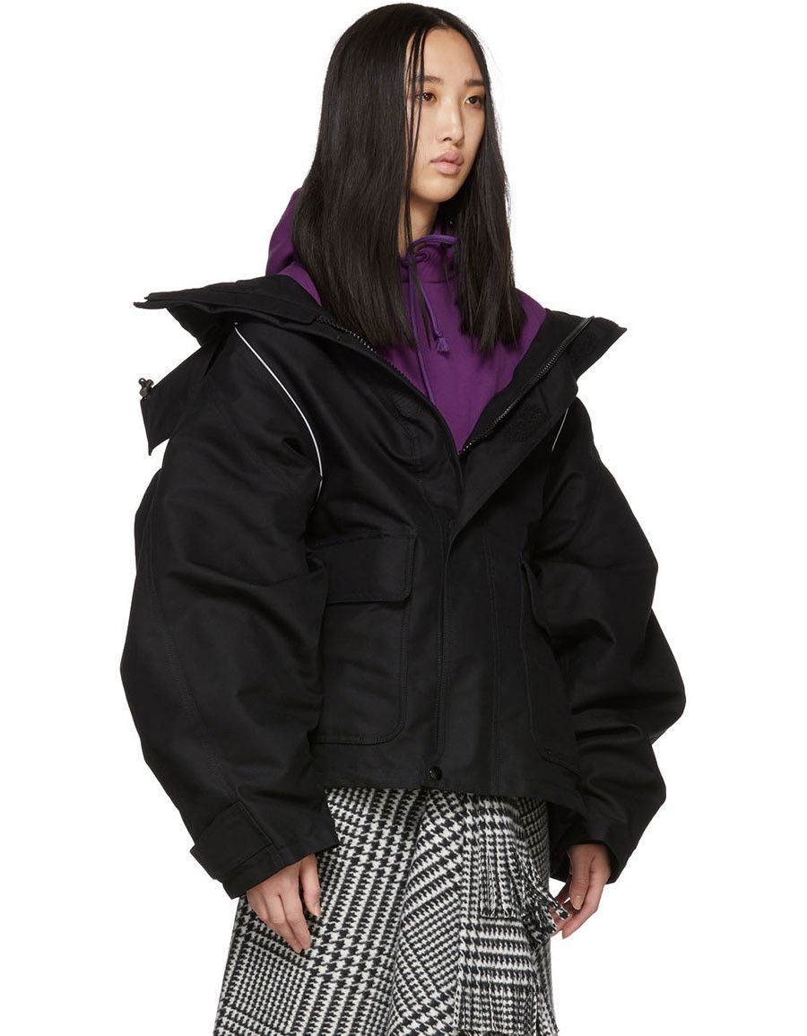 Balenciaga Balenciaga Swing Parka with Embroidered Logo Size US L / EU 52-54 / 3 - 1 Thumbnail