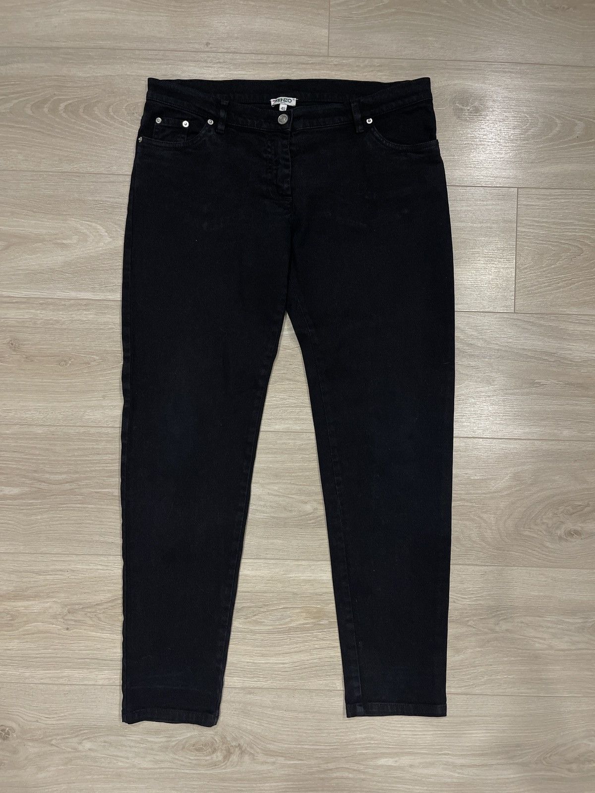 Kenzo Kenzo black jeans denim woman pants EU40 US34 inches Size 34" / US 12 / IT 48 - 1 Thumbnail