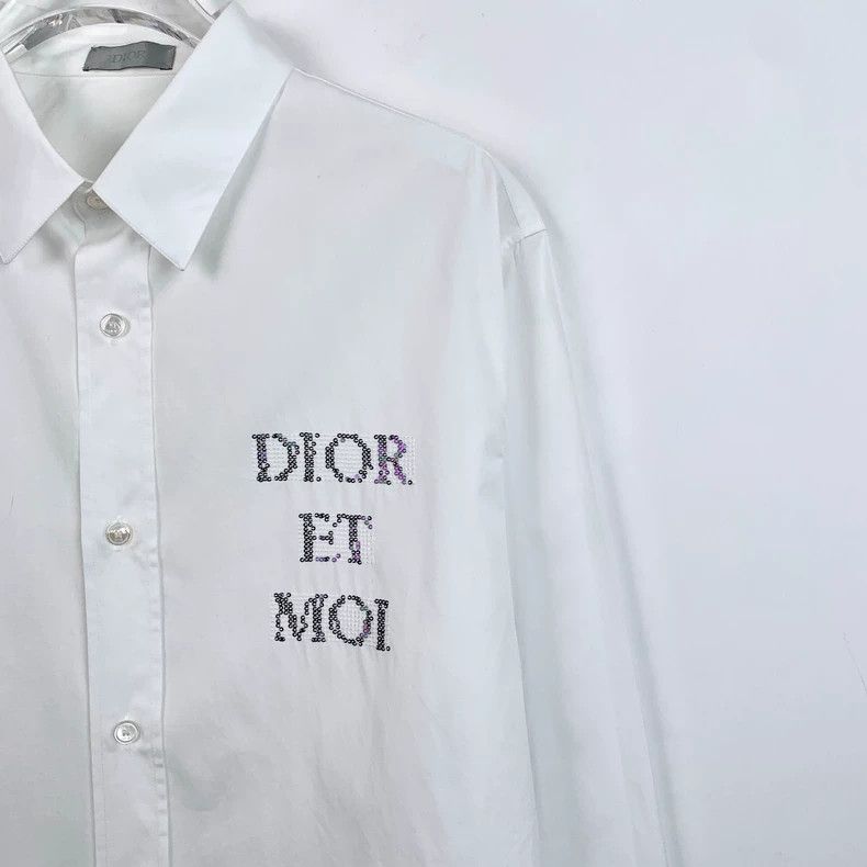 Dior Dior White logo sequin long-sleeved shirt 2501-Nextarrow Size US XXS / EU 40 - 3 Thumbnail