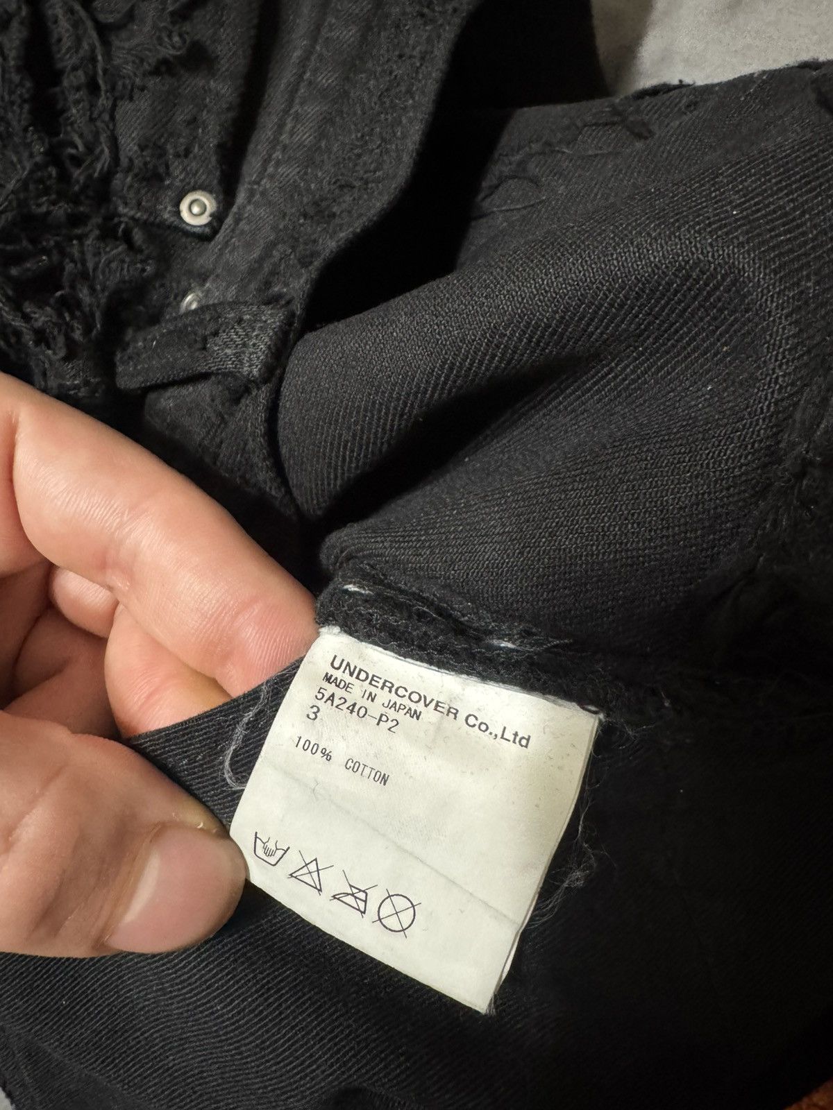 Undercover AWO5 Undercover Black 85 Denim Size US 32 / EU 48 - 7 Thumbnail