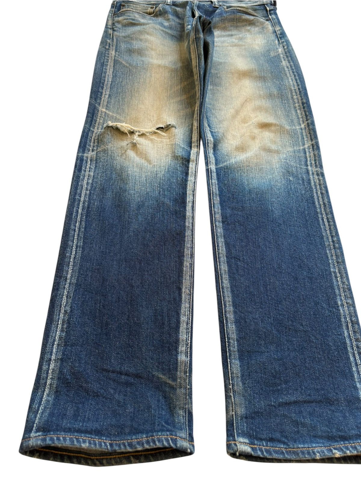 Vanquish Vintage Vanquish Ryo Ishikawa Selvedge Rusty Wash Rip Jeans Size US 32 / EU 48 - 7 Thumbnail