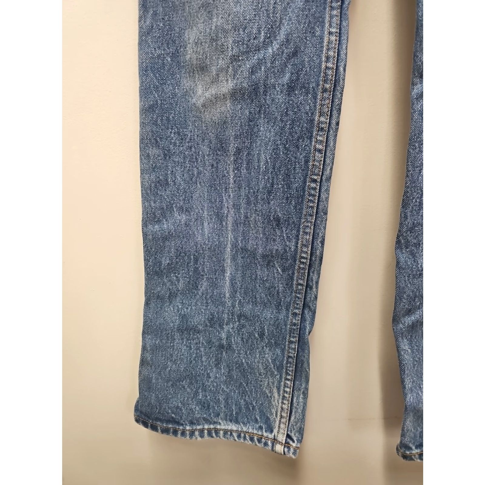 Levi's VINTAGE Levi's Orange Tab DISTRESSED WORN IN Jeans 32x33 80s Levi's 500 Series Men Regular Blue Denim Jeans Size US 32 / EU 48 - 6 Thumbnail