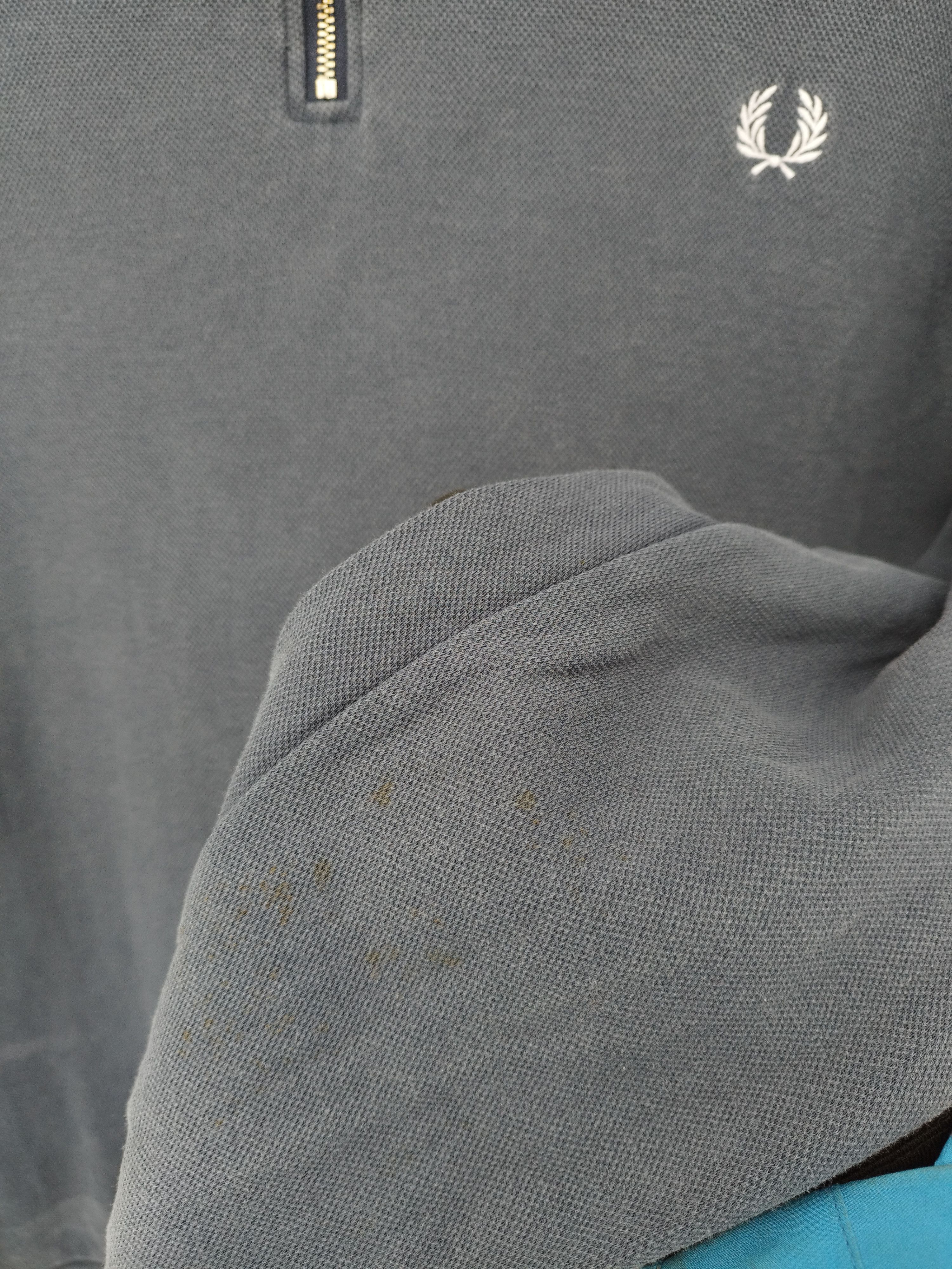 Fred Perry Fred Perry 1/4 Zip Pullover Sweatshirt - Vintage Blue Size US XL / EU 56 / 4 - 7 Thumbnail