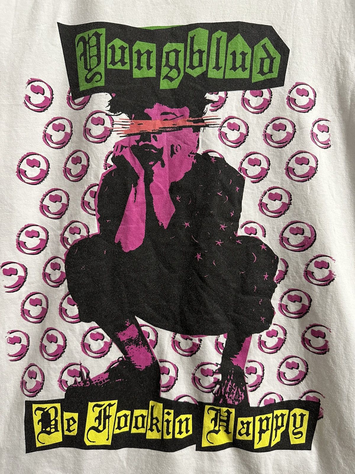 Rap Tees Rare T-Shirt Yungblud Be Fookin Happy Rap Size US L / EU 52-54 / 3 - 2 Thumbnail