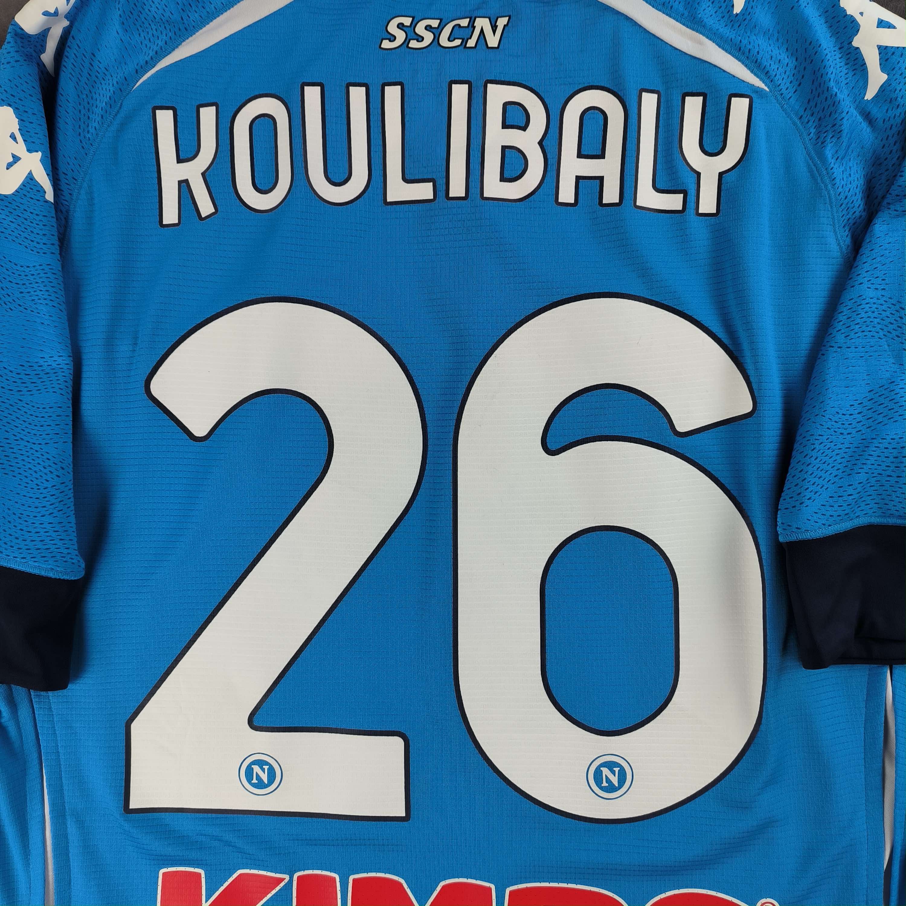 Kappa Napoli 2020-21 Kappa home Koulibaly football jersey size L Size US L / EU 52-54 / 3 - 9 Thumbnail