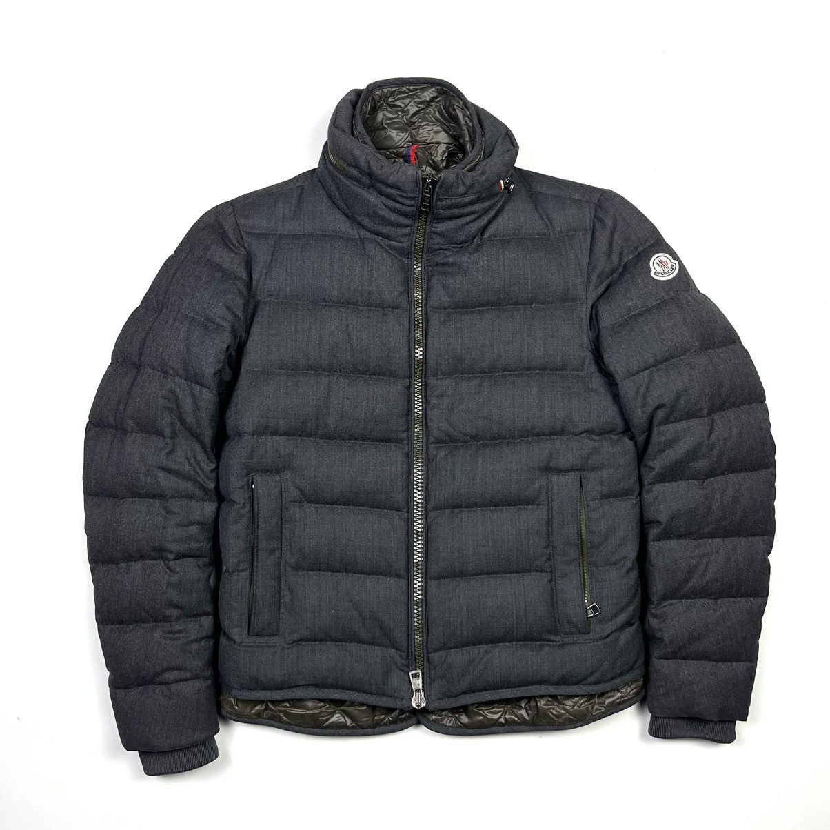 Moncler Moncler Tierce Puffer Jacket Luxury Wool Gray Size US S / EU 44-46 / 1 - 1 Thumbnail