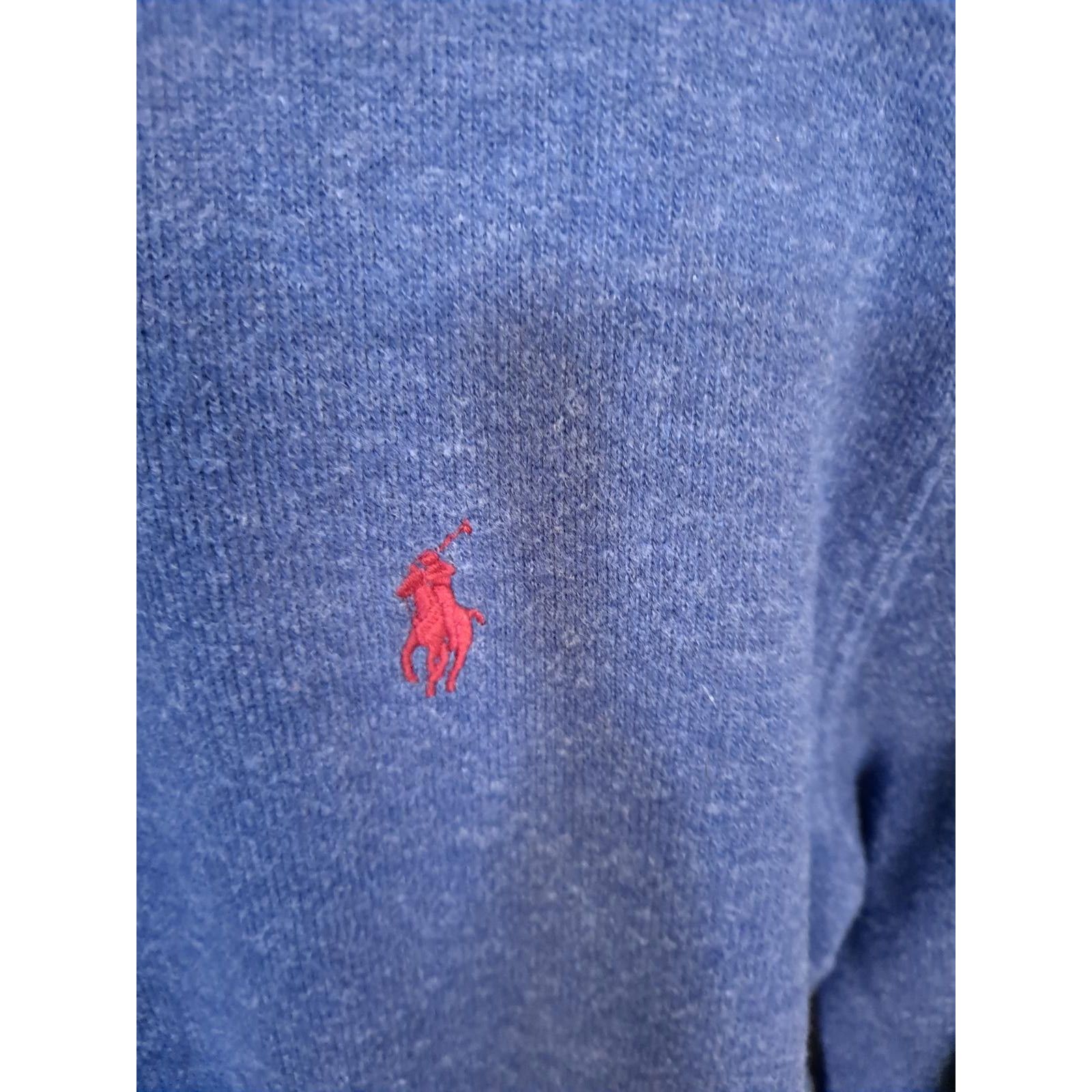 Polo Ralph Lauren Polo Ralph Lauren Blue 1/4 Zip Long Sleeve Sweatshirt Size M Size US M / EU 48-50 / 2 - 2 Thumbnail