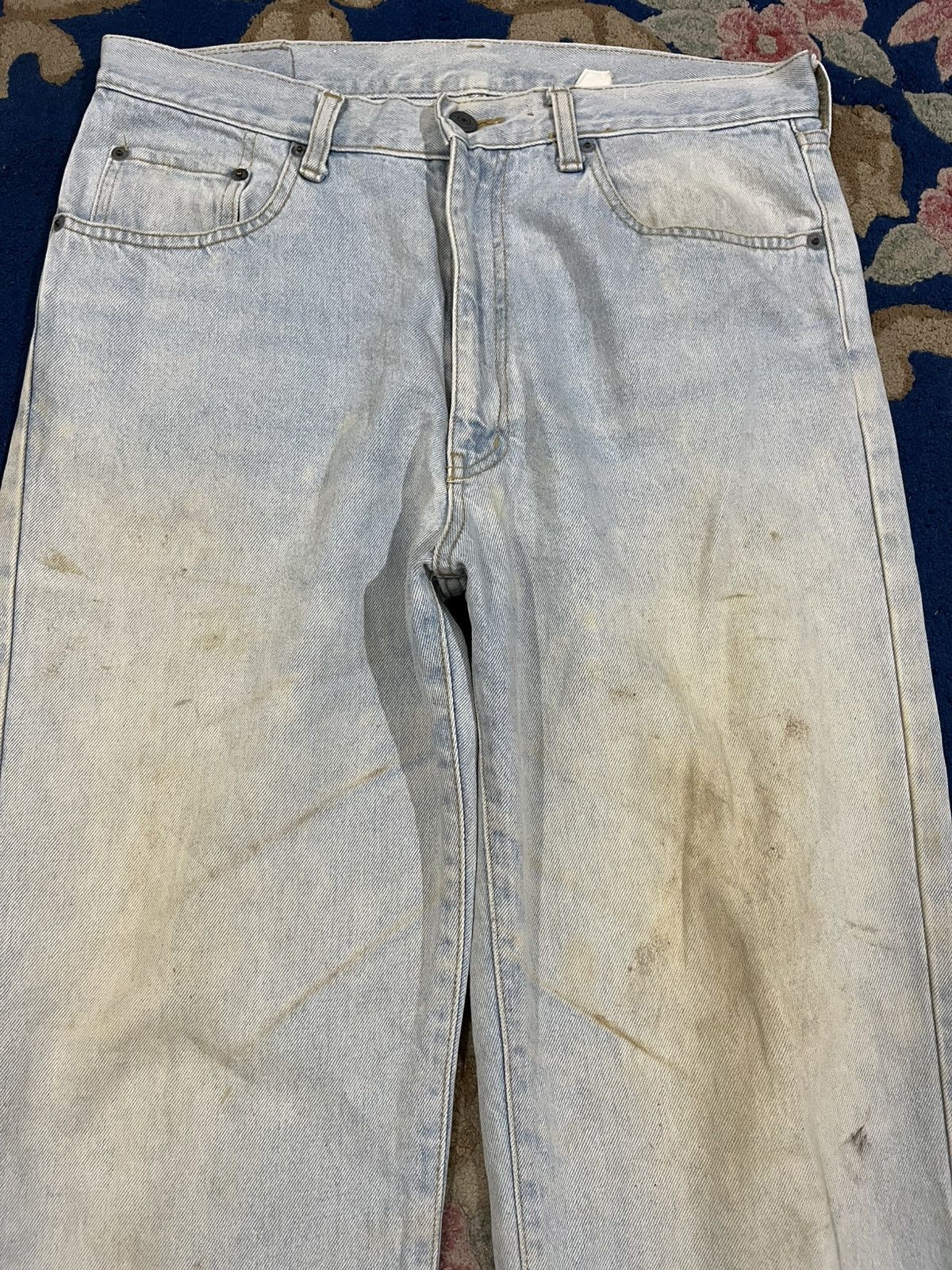 Pure Blue Japan × Uniqlo Vintage Uniqlo Mudwash Scovill Rivet Denim Size US 33 - 4 Thumbnail