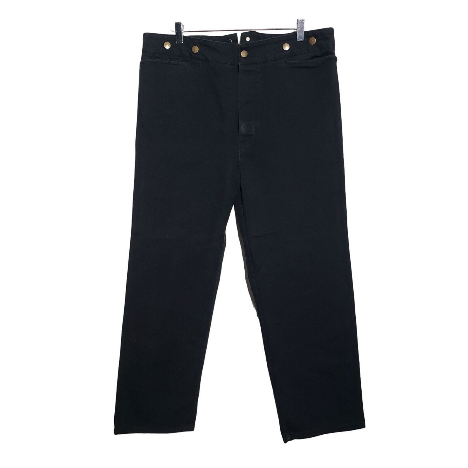 Designer Scully Rangewear Canvas Pants Mens Size 38 Black Button Fly Size US 38 / EU 54 - 1 Thumbnail