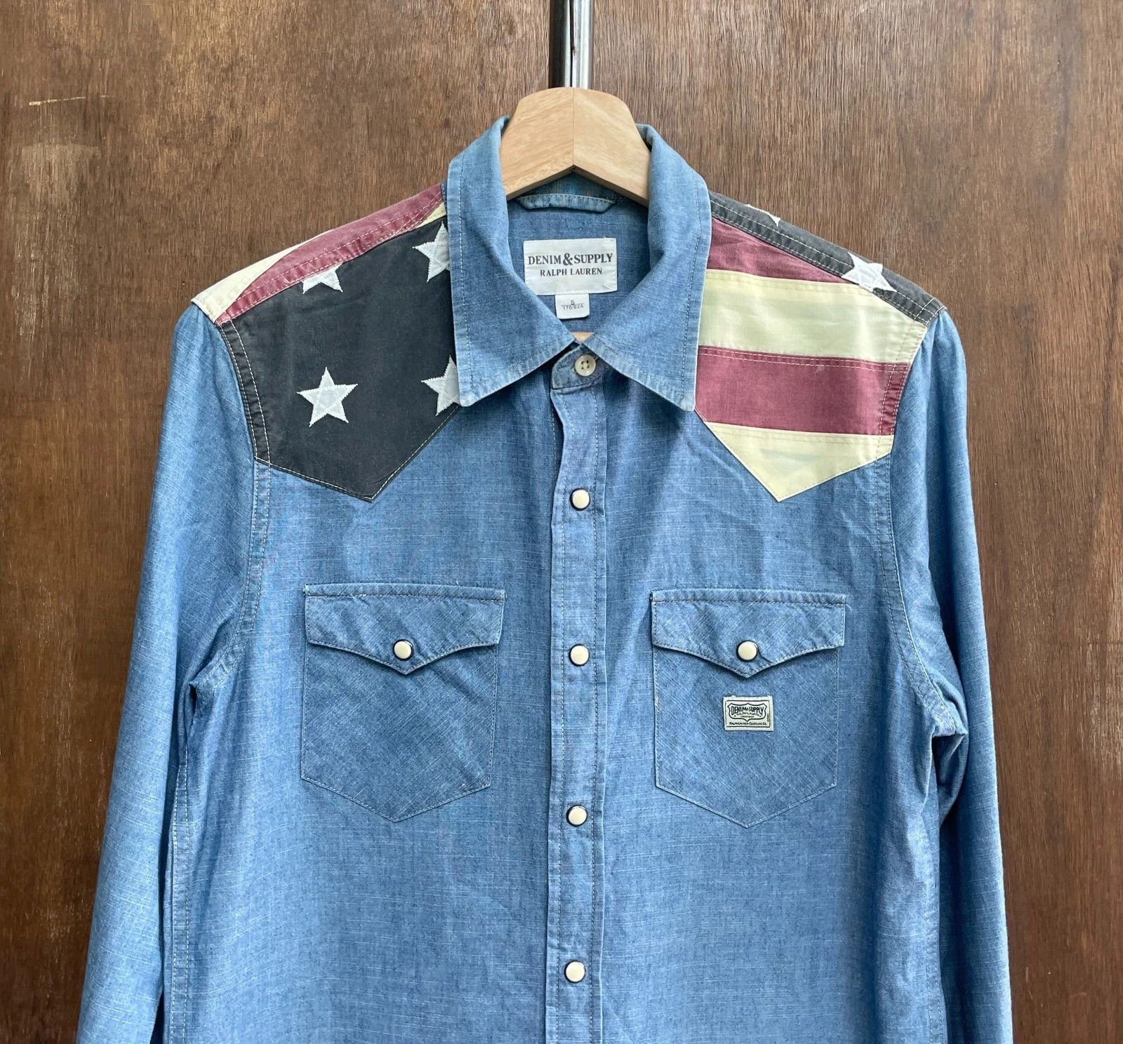 Ralph Lauren Ralph Lauren Denim&Supply U.S.A Flag Patch Western Shirt Size US S / EU 44-46 / 1 - 2 Thumbnail