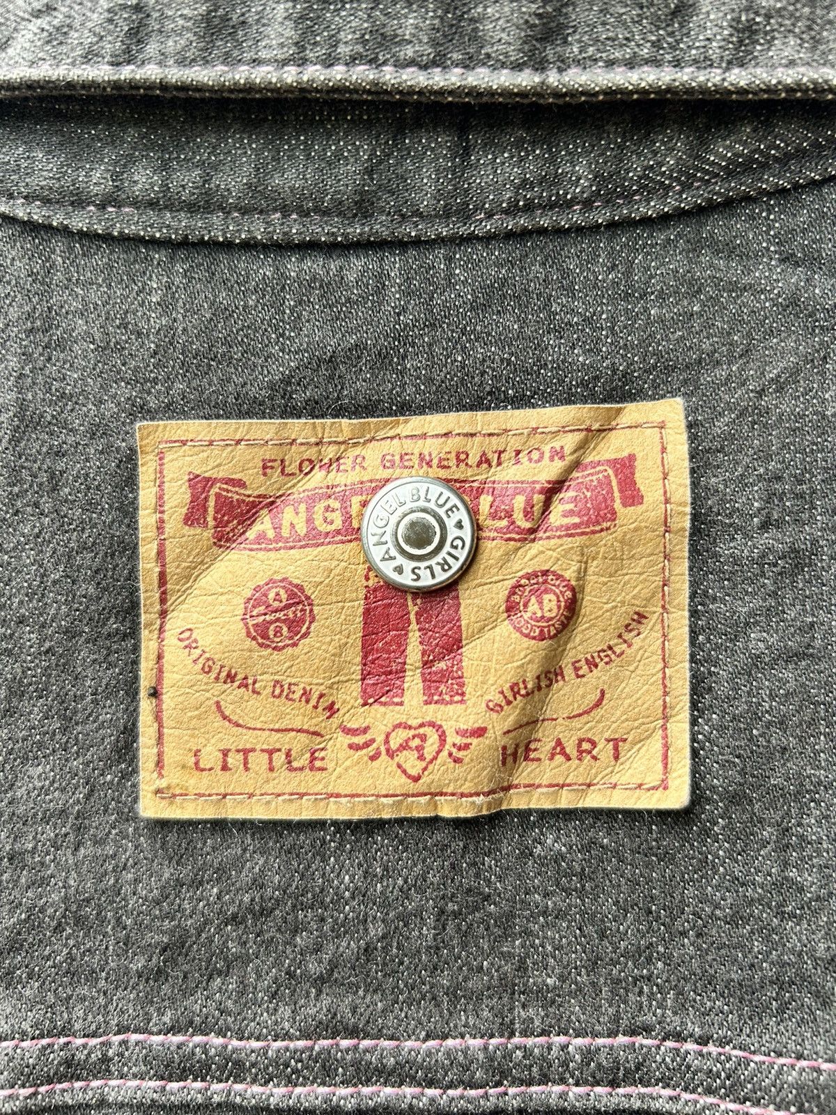 Angel Blue × Hysteric Glamour × Japanese Brand 💸BINDINGOFFER💸Angelblue patch trucker black denim styled Size US M / EU 48-50 / 2 - 3 Thumbnail