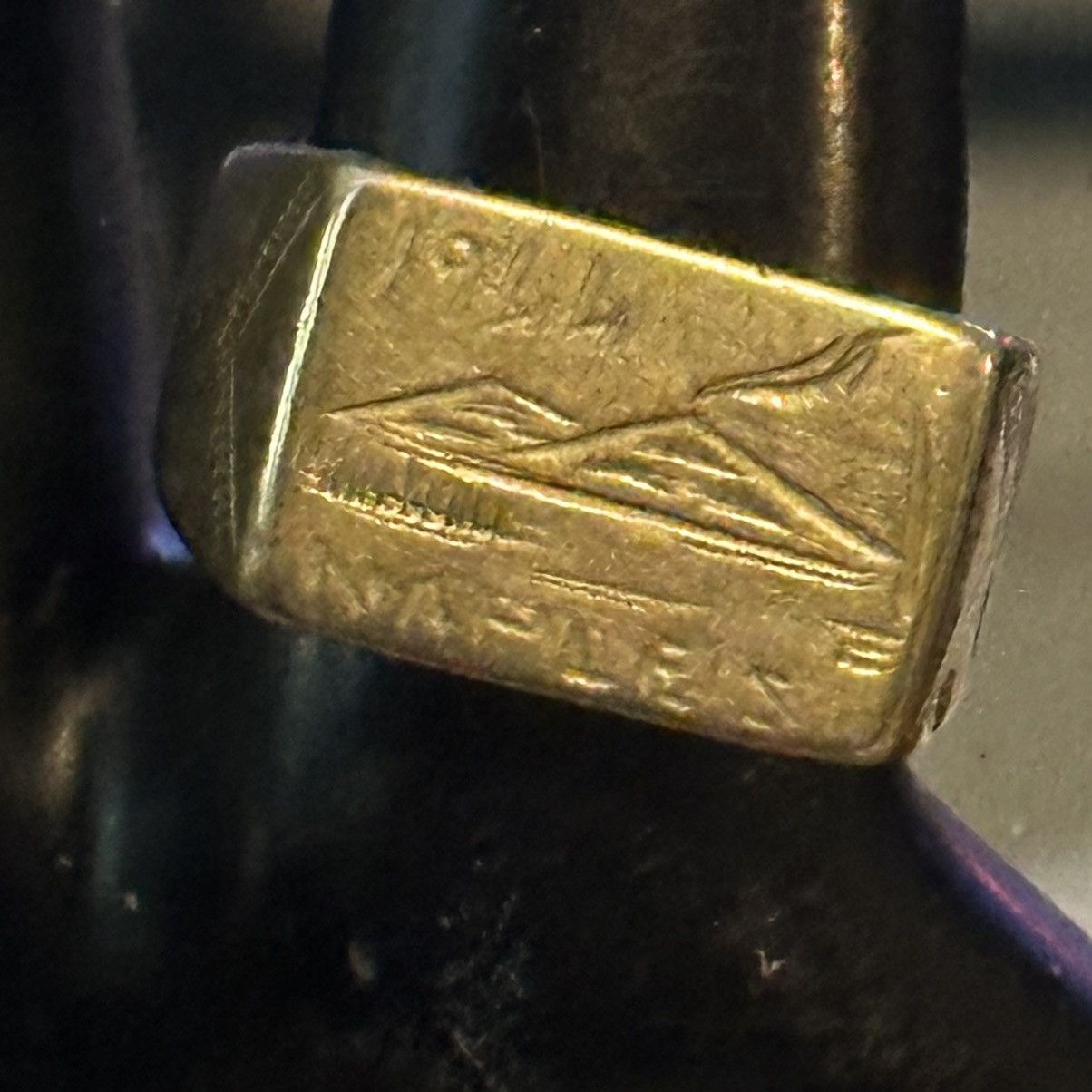 Vintage Vintage WWII 1944 Naples, Italy trench art ring Size ONE SIZE - 5 Thumbnail