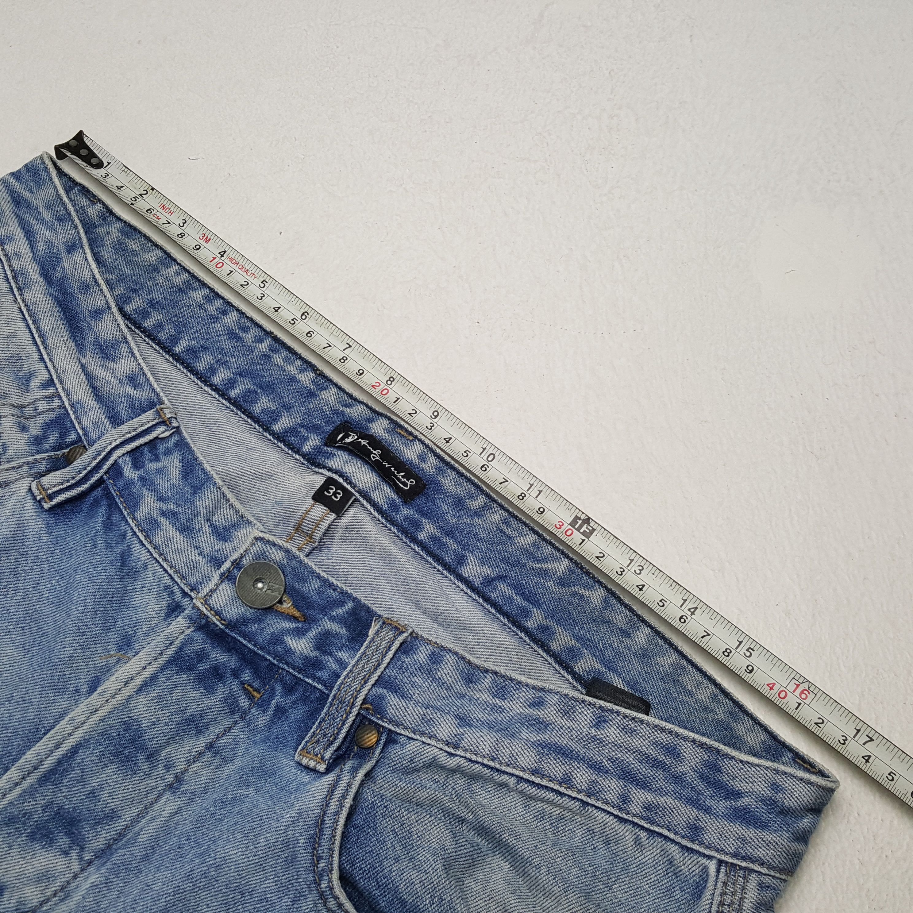 Andy Warhol × Billabong × Vintage Vintage ANDY WARHOL X BILLABONG Rare Design Distressed Jeans Size US 34 / EU 50 - 7 Thumbnail
