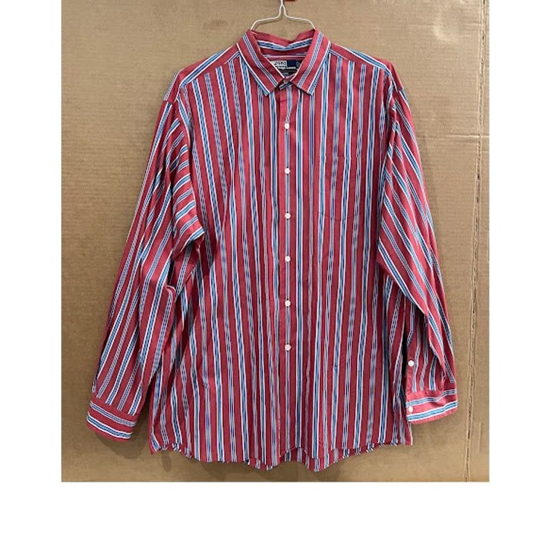 Polo Ralph Lauren VTG Polo Ralph Lauren Shirt Chapman Red White Blue XL Size US XL / EU 56 / 4 - 1 Thumbnail