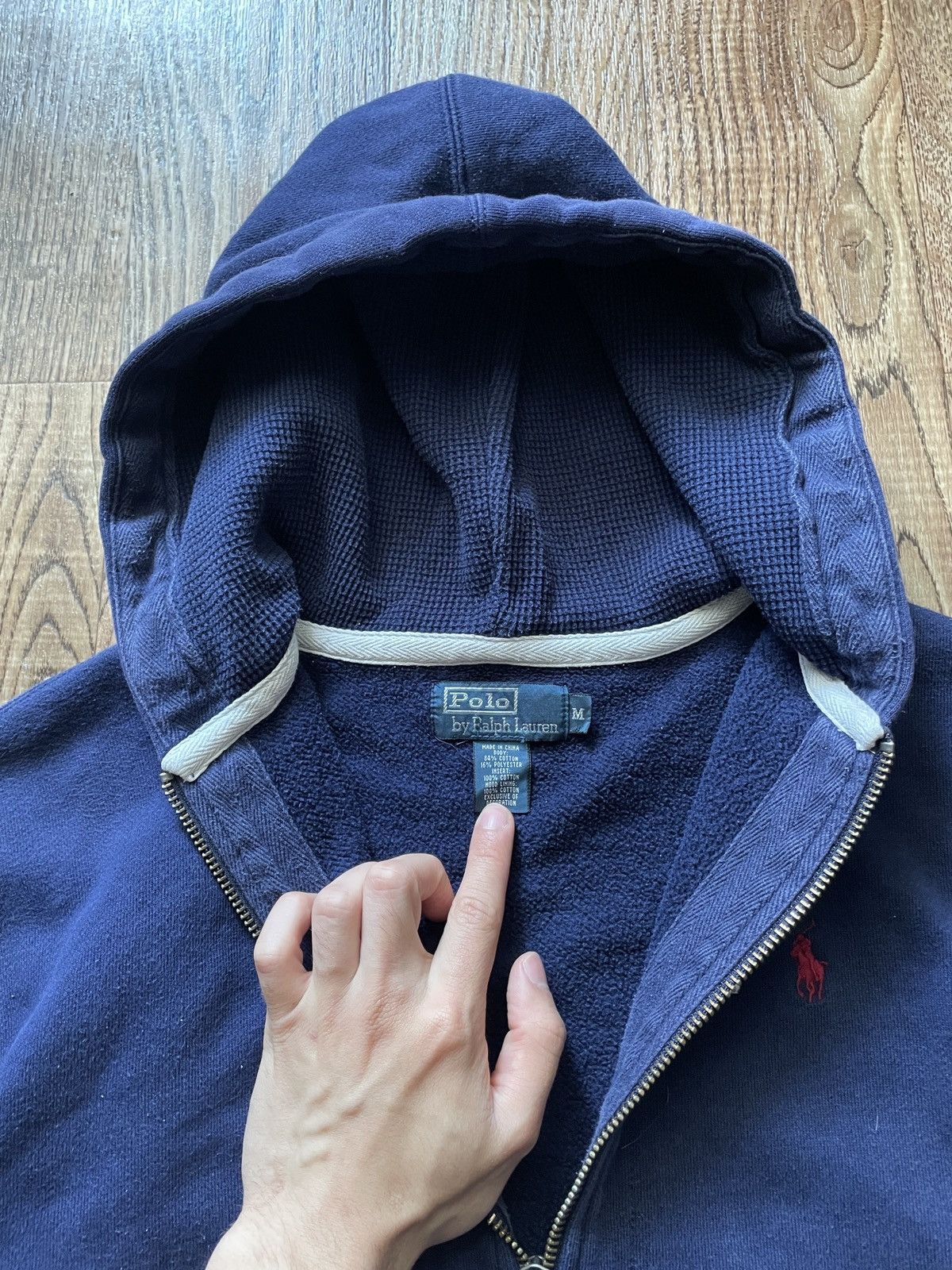 Polo Ralph Lauren Vintage Y2K Polo Ralph Lauren Zip Up Hoodie Red Pony Logo Size US M / EU 48-50 / 2 - 10 Thumbnail