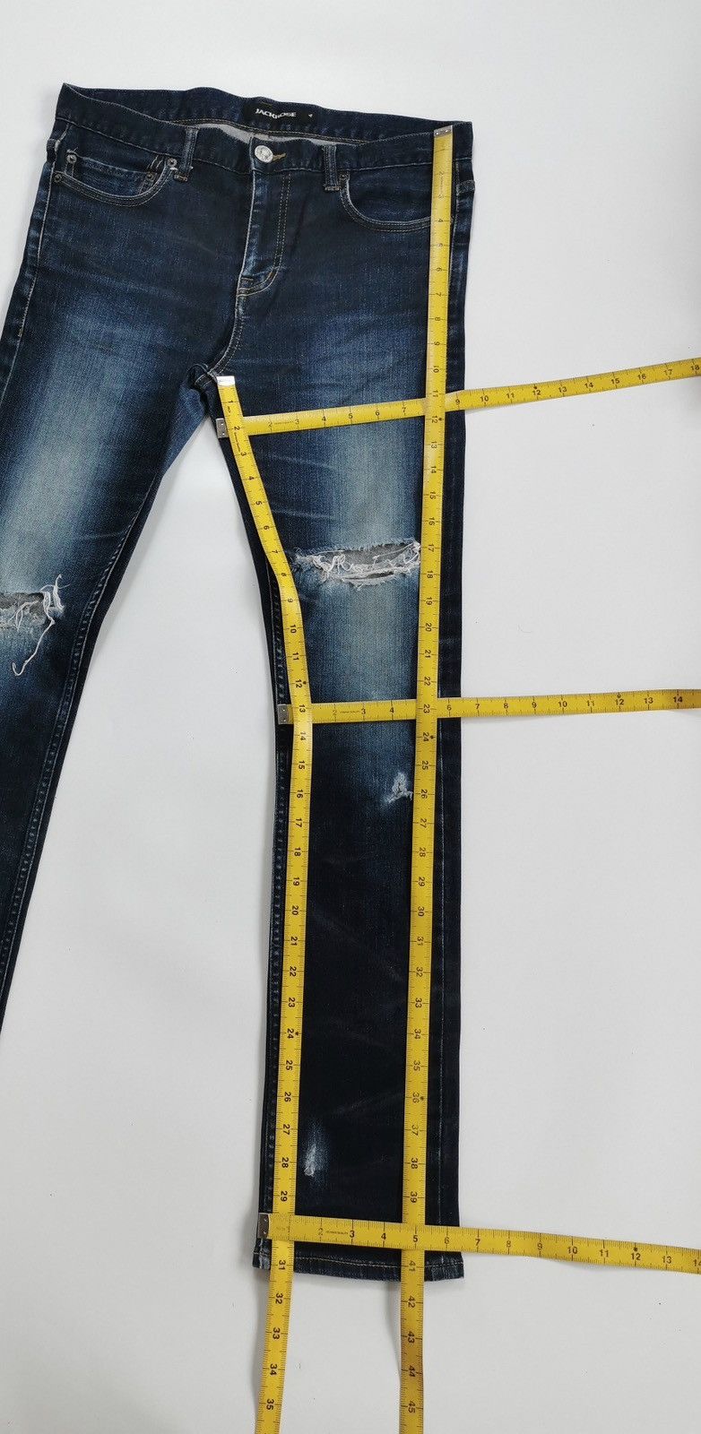 JACKROSE Jackrose Buffalo Bobs Whiskers Distressed Jeans Size US 32 / EU 48 - 14 Thumbnail