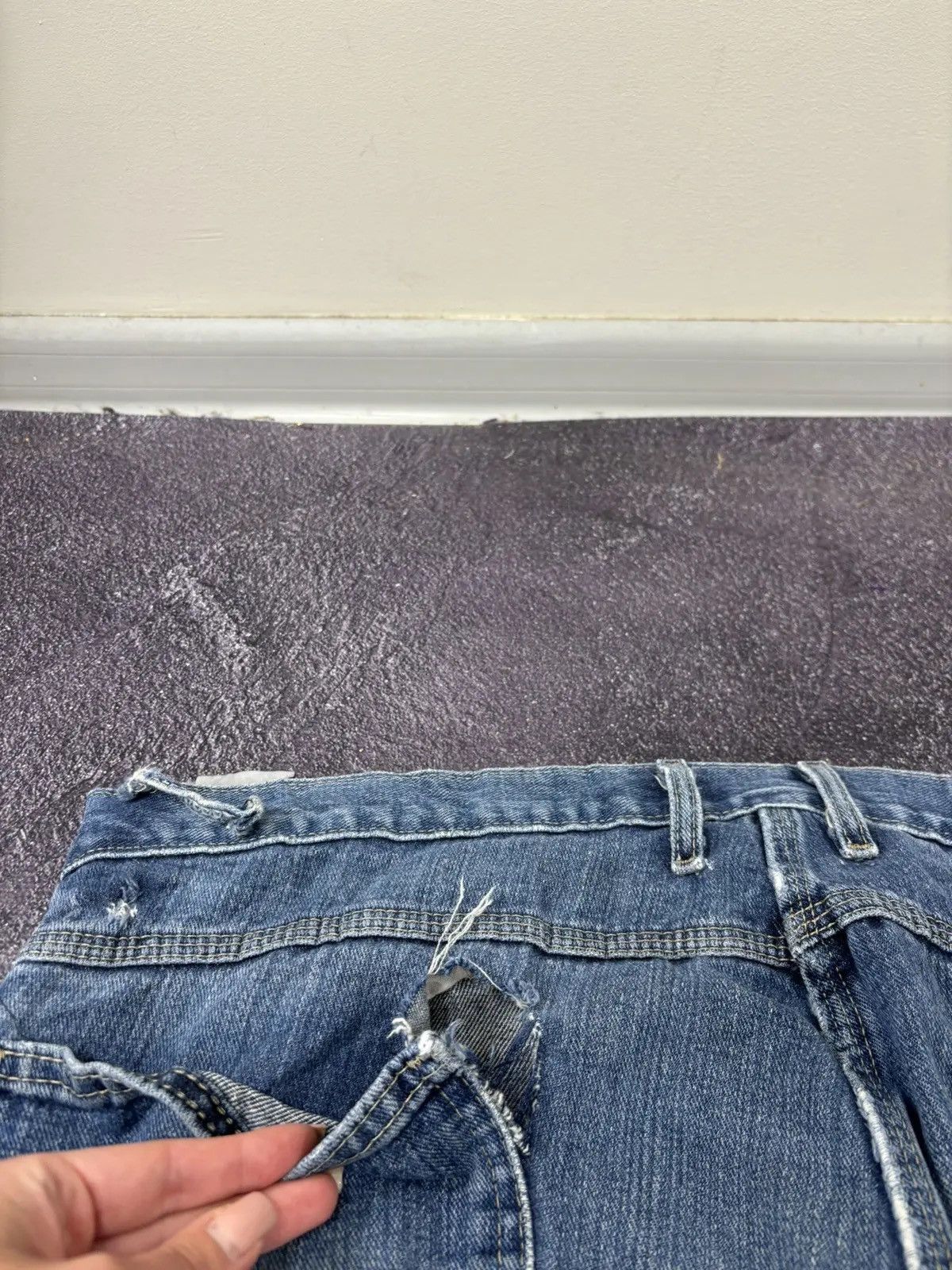 Dickies × Vintage Vintage Dickies American Faded Blue Denim Hype Baggy Jeans Size US 42 / EU 58 - 7 Thumbnail