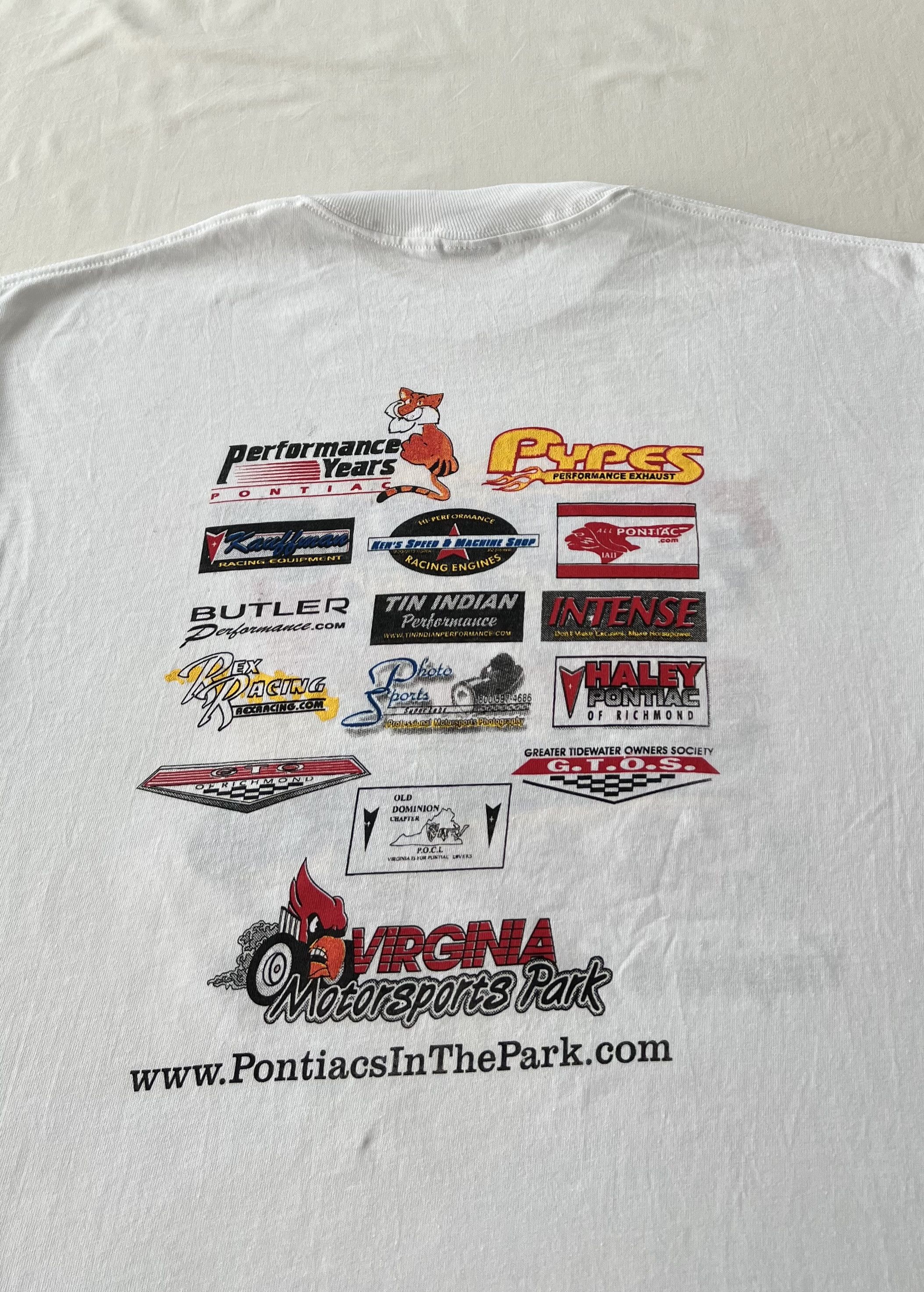 Vintage Vintage 2005 Pontiac Virginia Motorsports Park White T-shirt Size US L / EU 52-54 / 3 - 9 Thumbnail