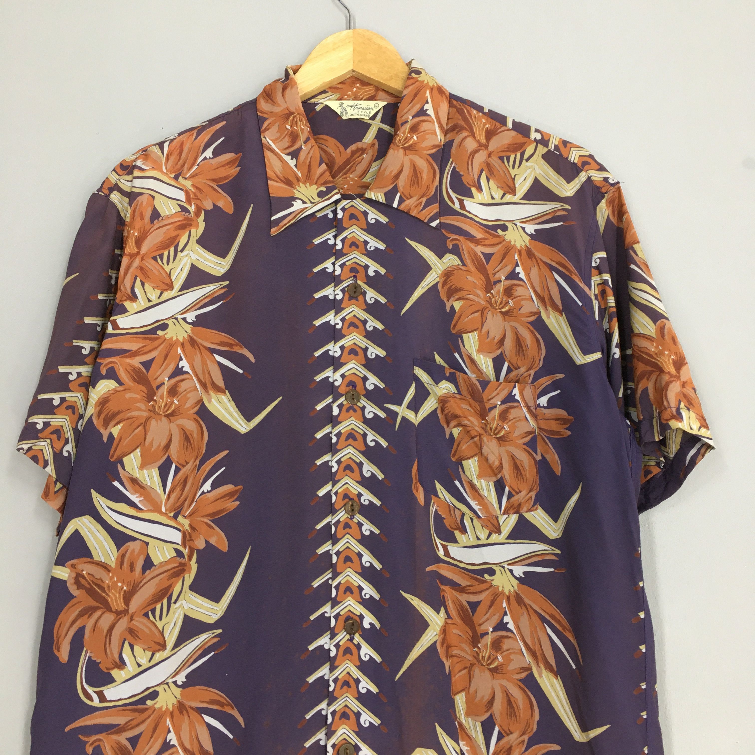 Vintage Vintage 90s Carribean Tropical Hawaiian Aloha Shirt Large Size US L / EU 52-54 / 3 - 2 Thumbnail