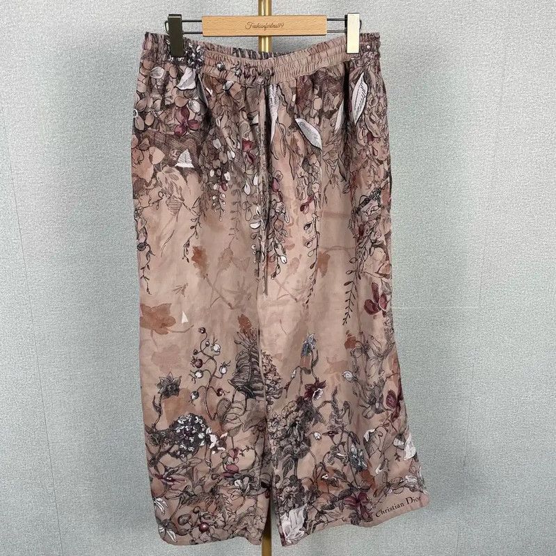 Dior Multicolor Cotton Casual Pants for Women 0089