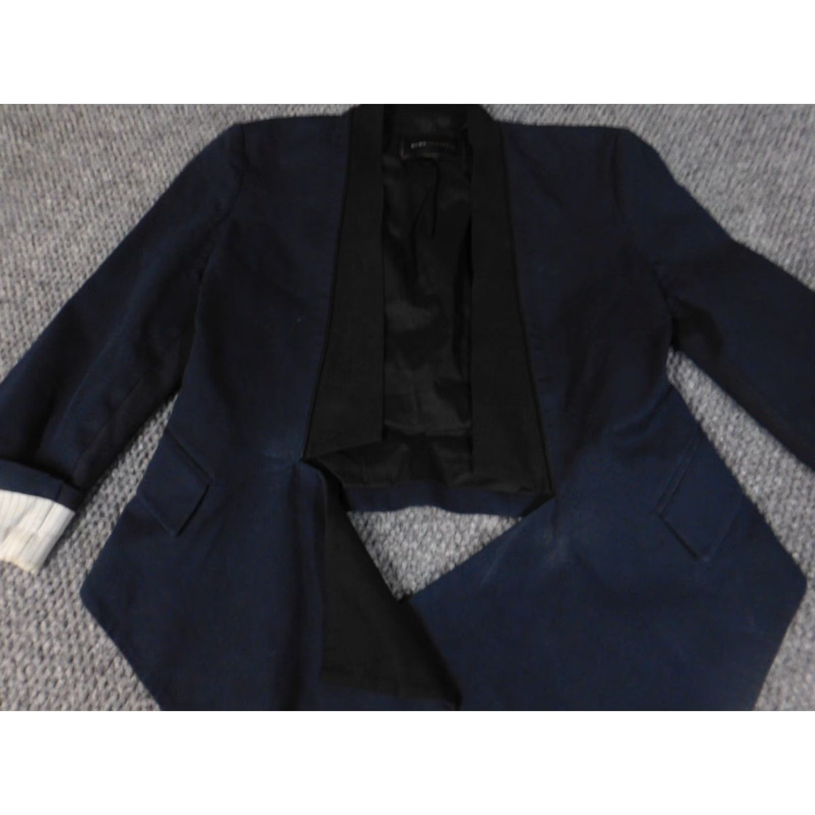 Bcbgmaxazria BCBGMaxazria Womens Jacket 2XS XXS Blue Open Size XXS / US 00 / IT 34 - 4 Thumbnail