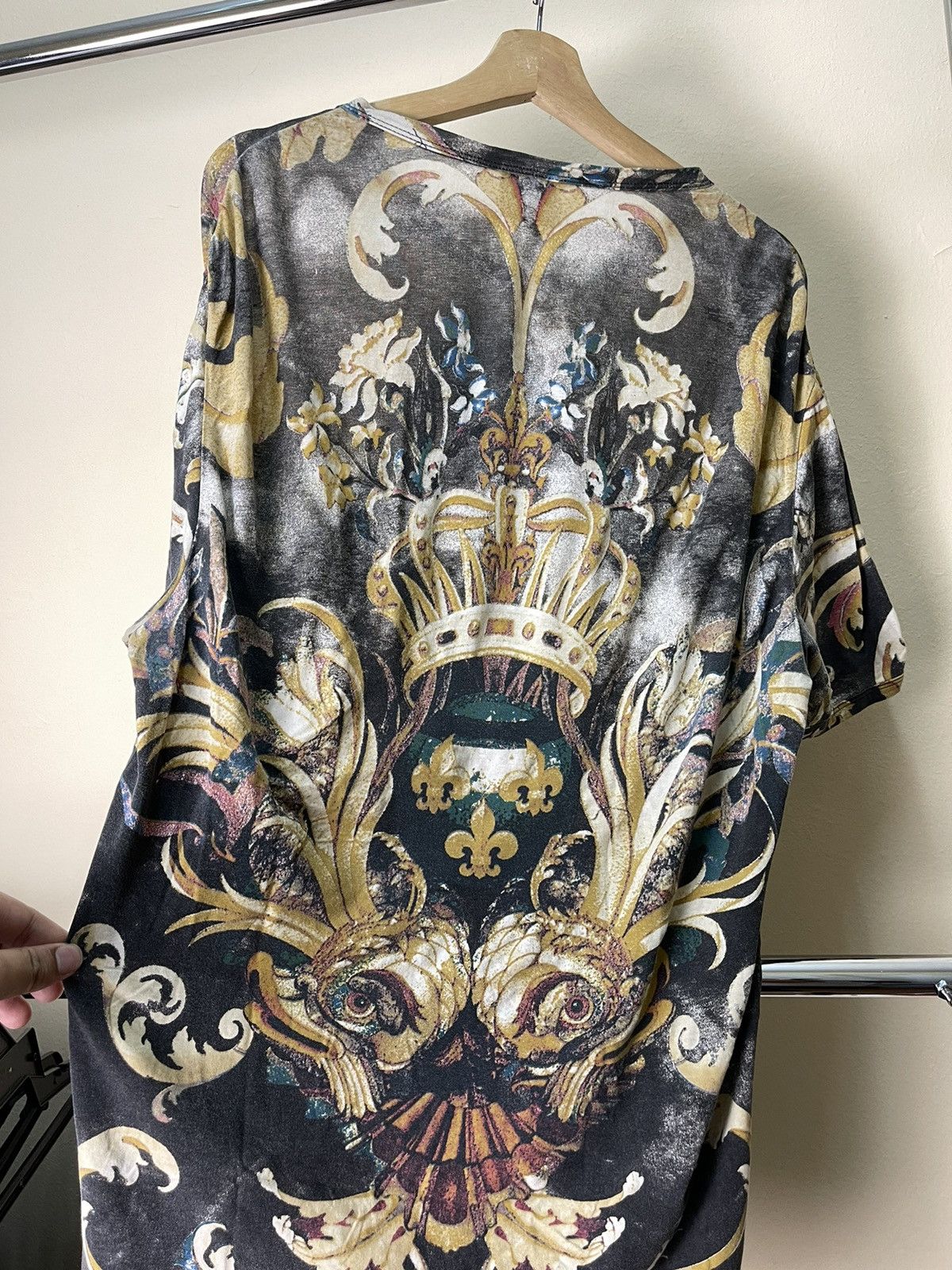 Roberto Cavalli Y2K Roberto Cavalli Full Print Tshirt Size US XL / EU 56 / 4 - 6 Thumbnail
