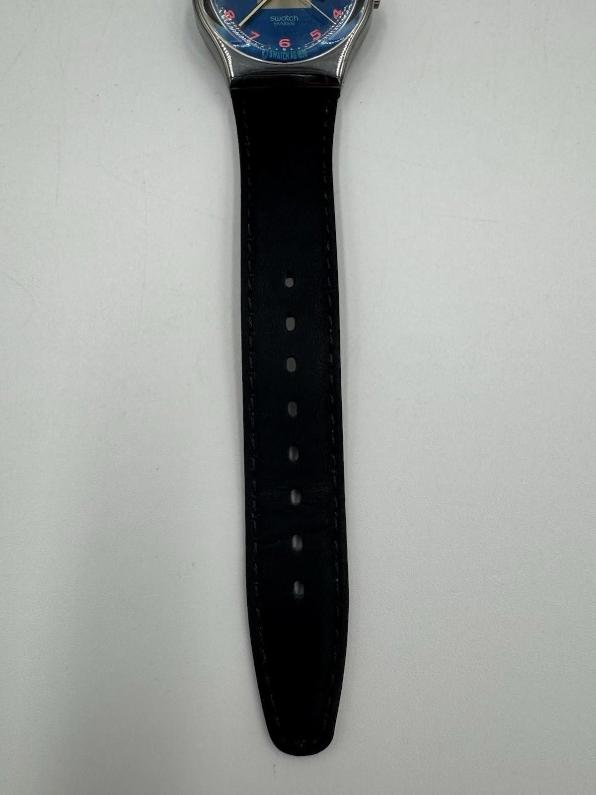Swatch Swatch Watch Blue Tune GX119 Leather 34mm 1990 unisex New Size ONE SIZE - 7 Thumbnail