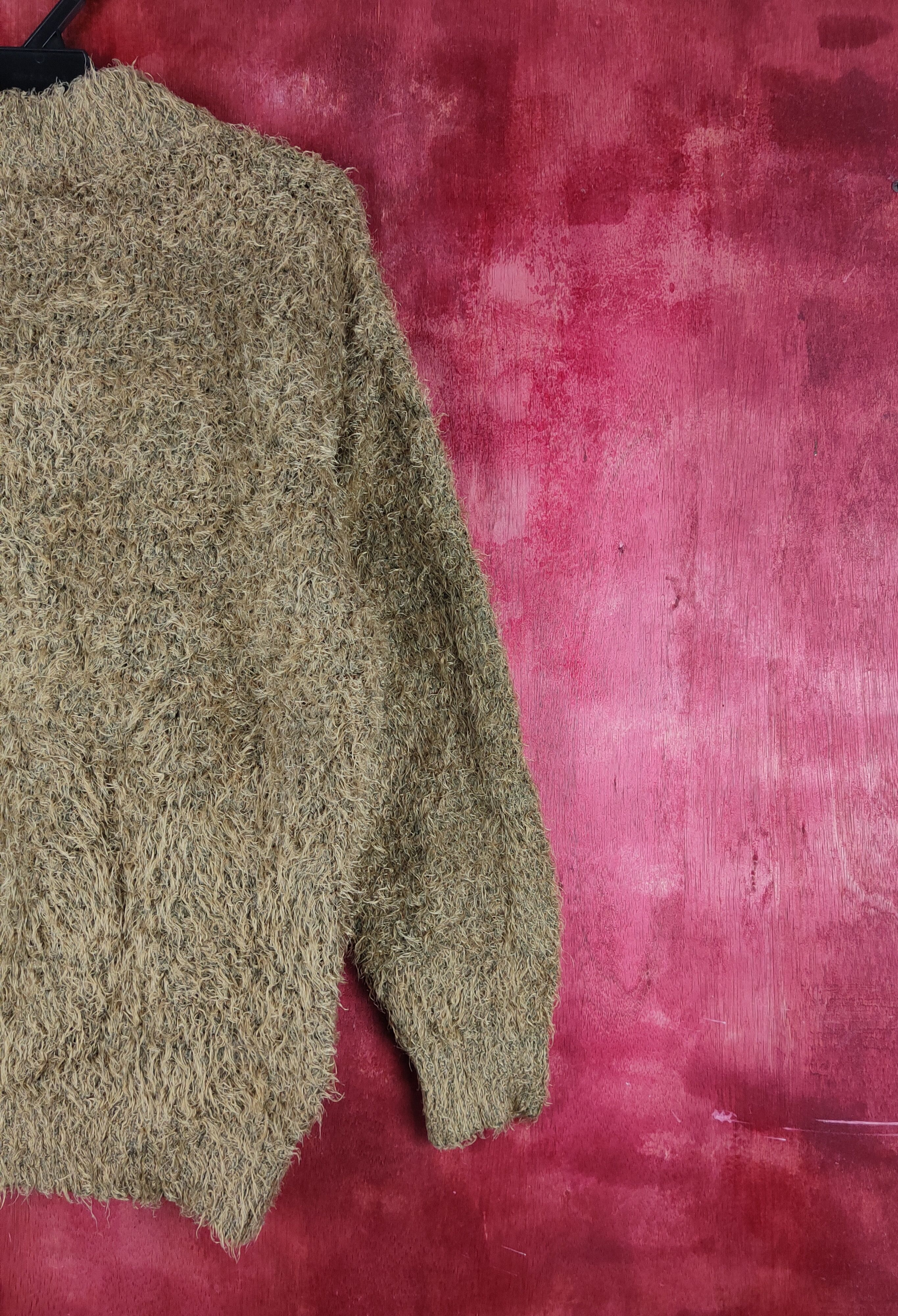 Homespun Knitwear Prosperity Sequence Brown Fur Mohair Knitwear #S2160 Size US L / EU 52-54 / 3 - 9 Thumbnail