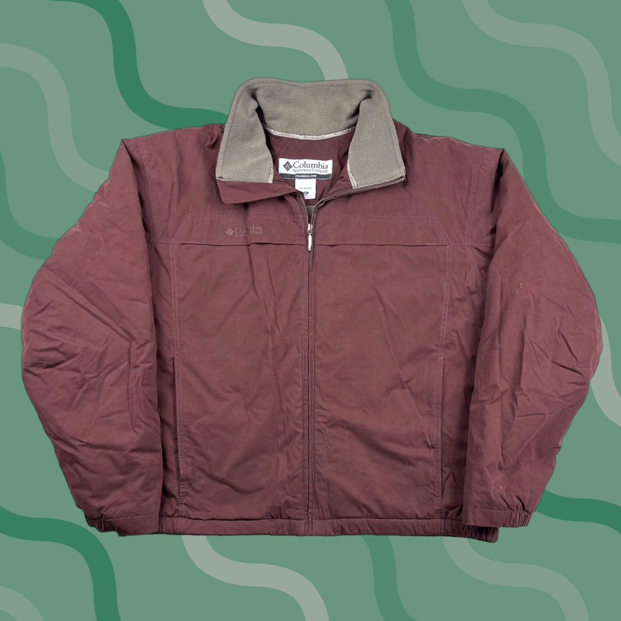 Vintage VINTAGE Columbia Fleece Lined Jacket XL Red Softshell Ski Men’s Bomber Coat Size US XL / EU 56 / 4 - 1 Thumbnail