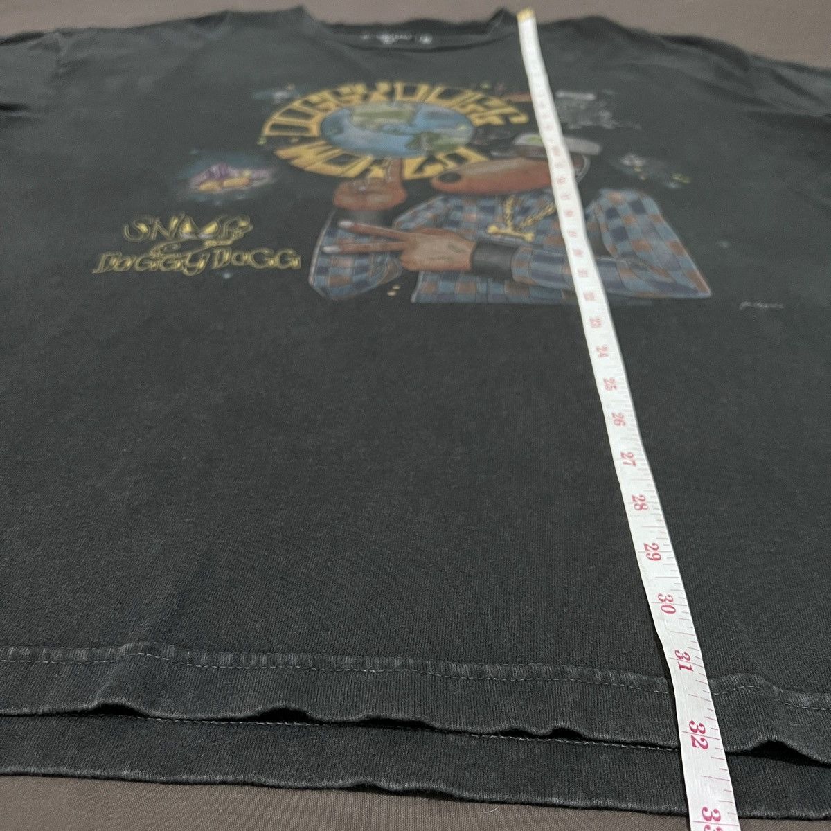Death Row Records × Rap Tees × Snoop Dogg Doggydogg World Death Row Records Promo Tee 2XL Faded Size US XXL / EU 58 / 5 - 13 Thumbnail