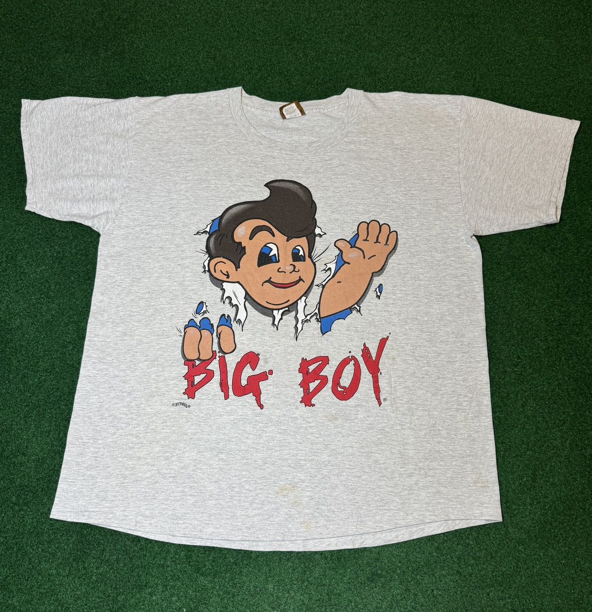 Nutmeg × Vintage Vintage 90s Big Boy Restaurant Break Through T Shirt Size US XL / EU 56 / 4 - 1 Thumbnail