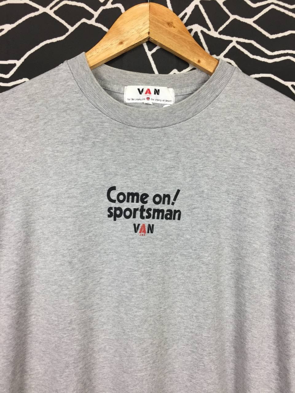 Japanese Brand × Van × Vintage VAN JAC Come On! Sportsman Spell Out Logo Tee Size US L / EU 52-54 / 3 - 6 Thumbnail