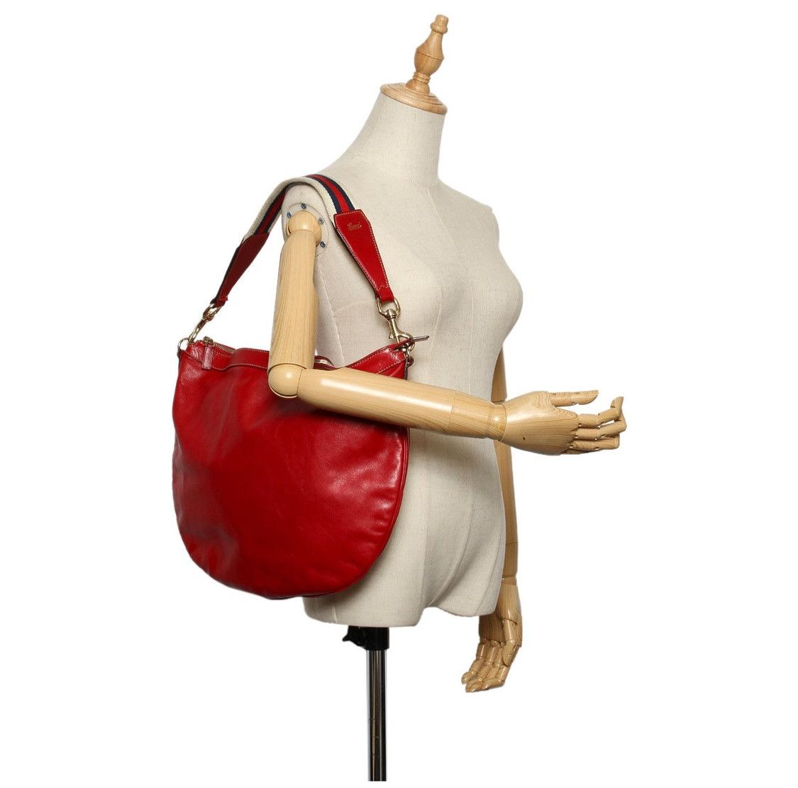 Gucci × Vintage Vintage Gucci Web Hobo Bag Size ONE SIZE - 19 Thumbnail