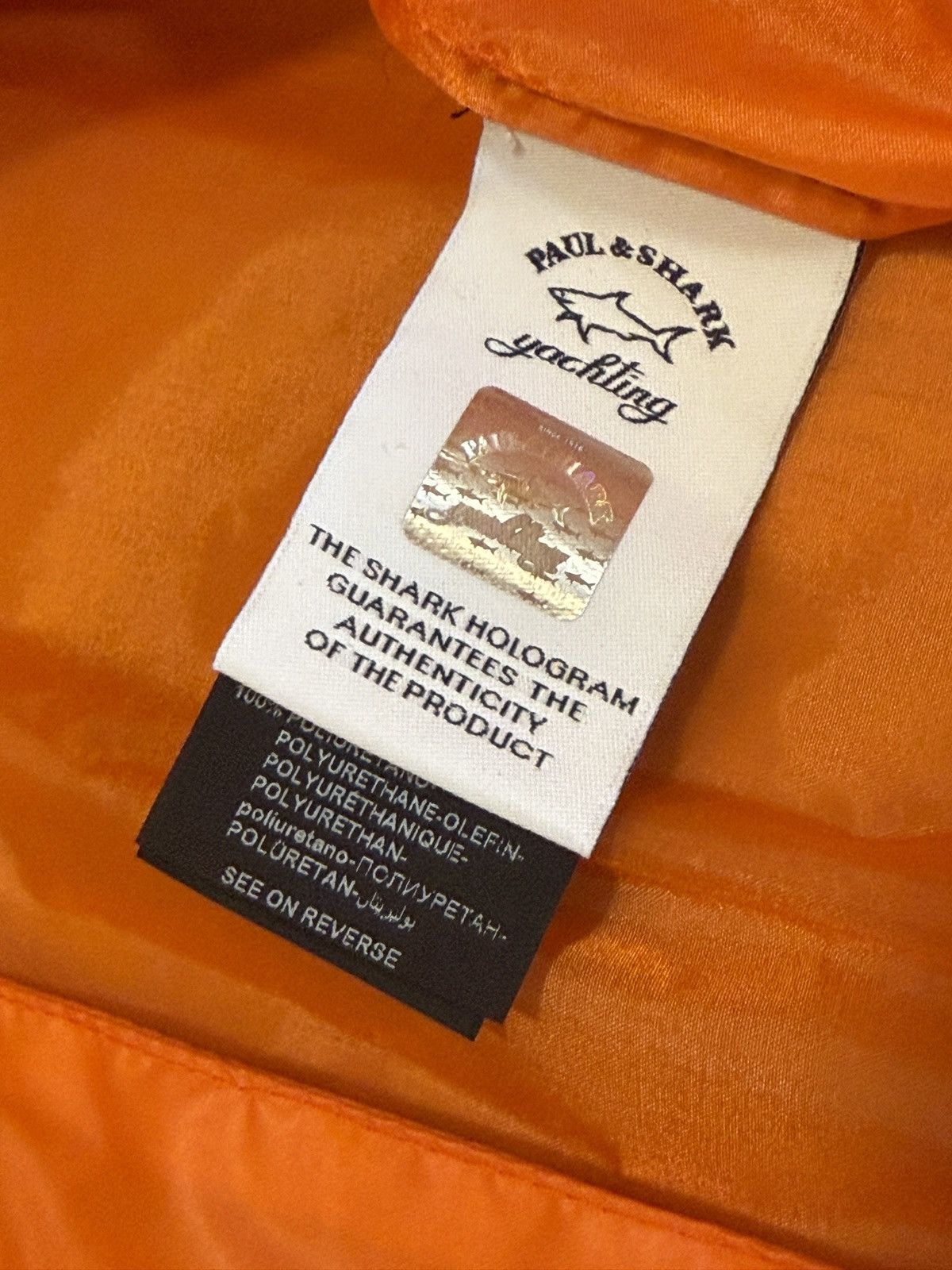 Paul & Shark Paul & Shark Auckland Orange Nylon Hooded Rain Jacket Size US M / EU 48-50 / 2 - 3 Thumbnail