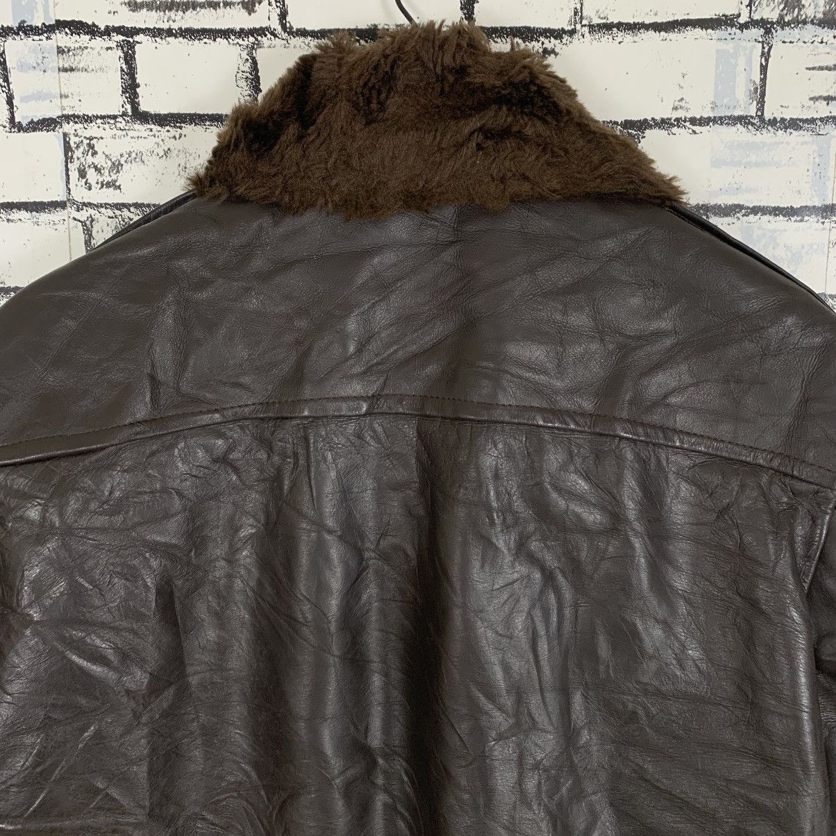 Genuine Leather Vintage Cooper Genuine Leather Jacket Sherpa Bomber Jacket Size US M / EU 48-50 / 2 - 6 Thumbnail