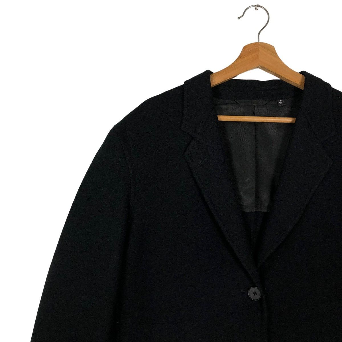 Japanese Brand 🔥Rich Black Wool Chore Jacket Work Uniqlo Undercover Japan Size US XL / EU 56 / 4 - 7 Thumbnail