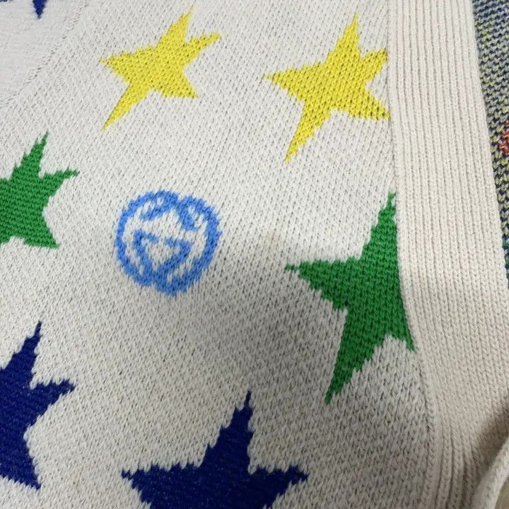 Gucci Gucci Gucci V-Neck Wool Cardigan with Star Print -2506 Size US S / EU 44-46 / 1 - 4 Thumbnail