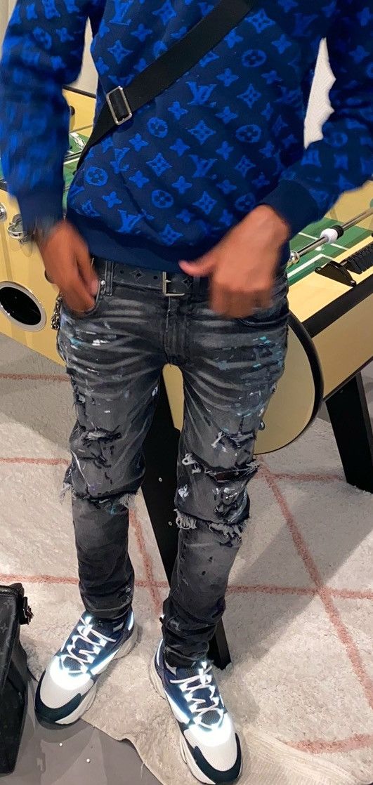 Amiri Amiri Paint Splatter Jeans Size US 31 - 1 Thumbnail