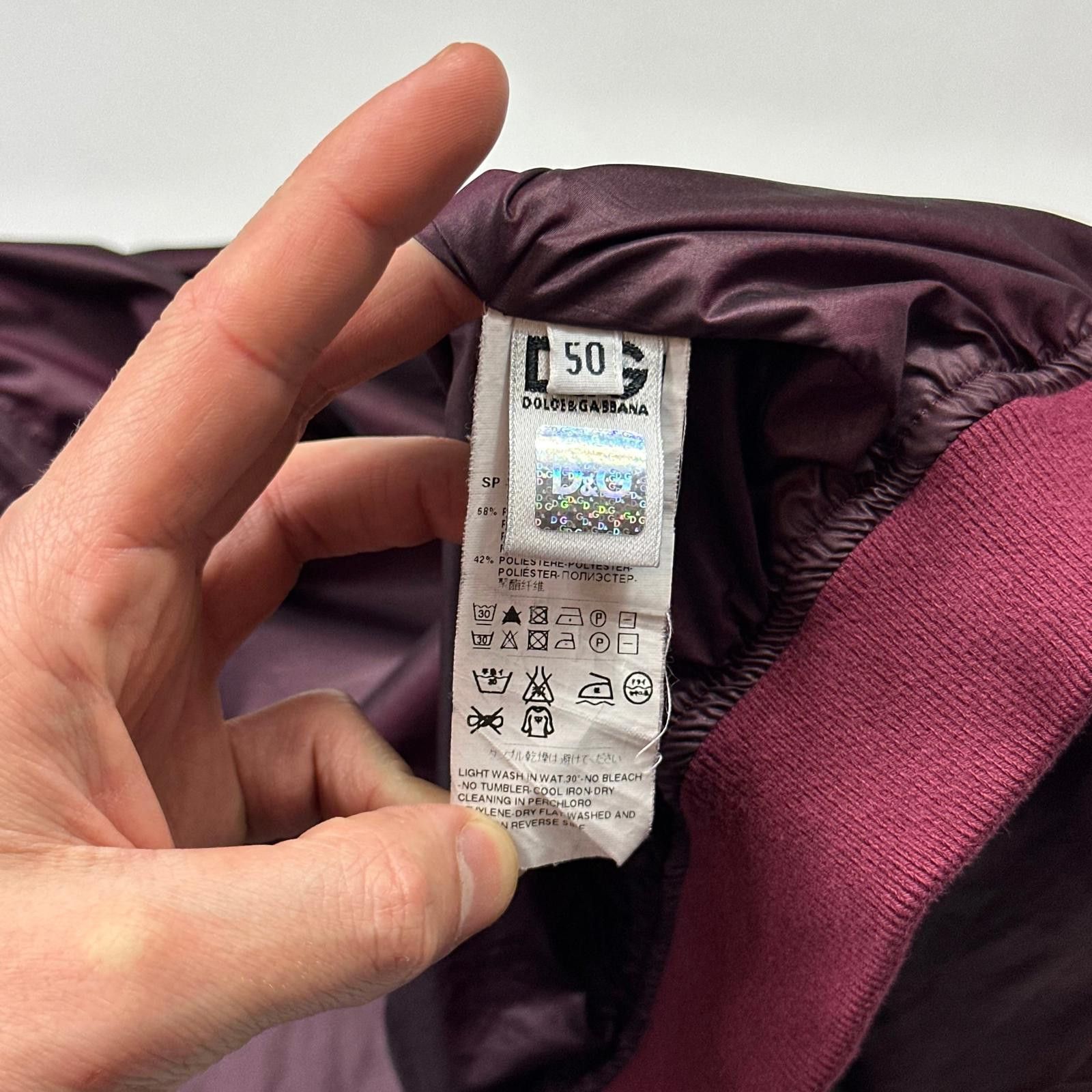 Dolce & Gabbana D&G 00’s Dolce & Gabbana Iridescent Nylon Bomber Jacket - M Size US M / EU 48-50 / 2 - 7 Thumbnail